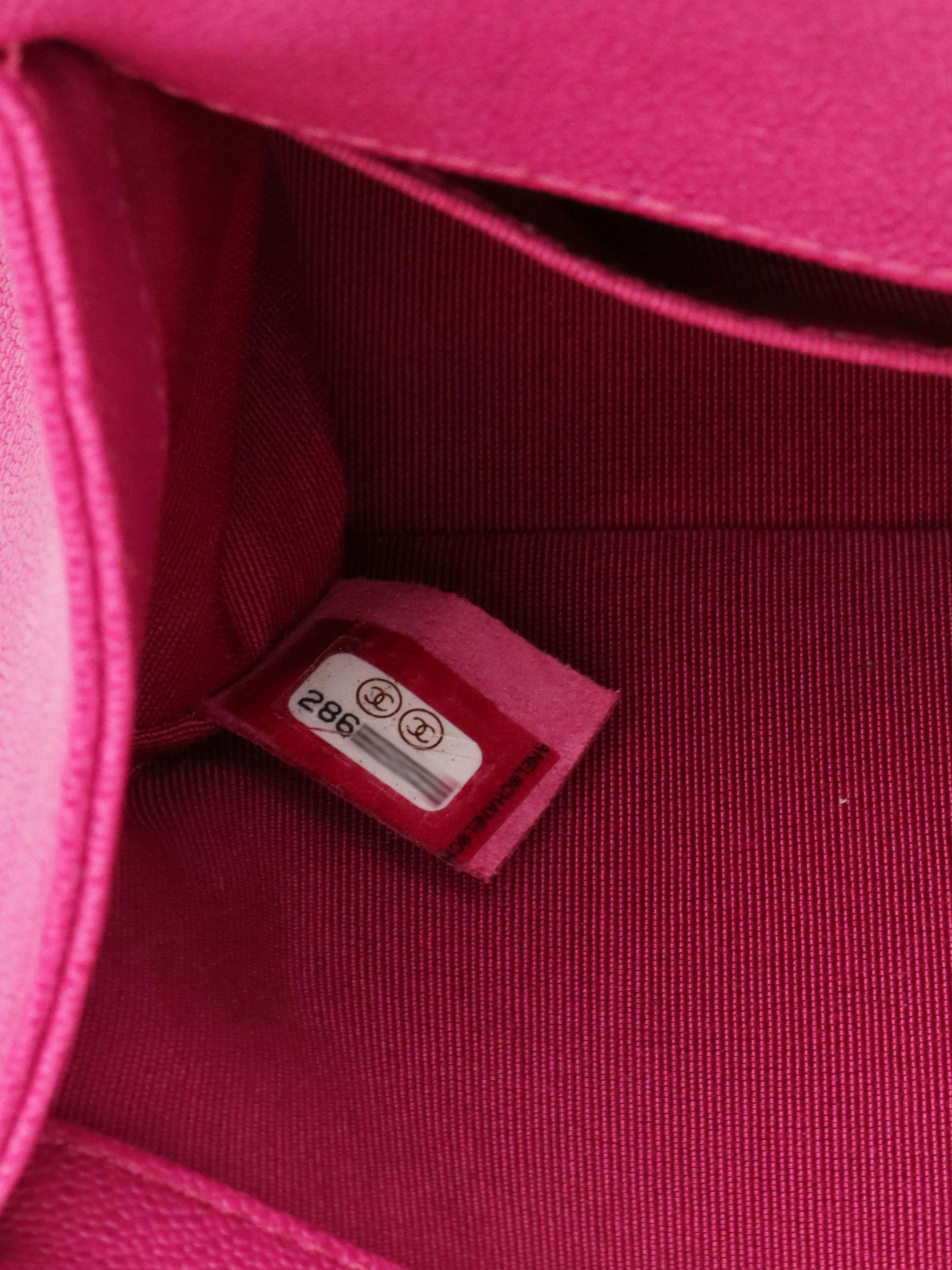 Chanel Berry Pink Medium Caviar Boy Bag LGHW