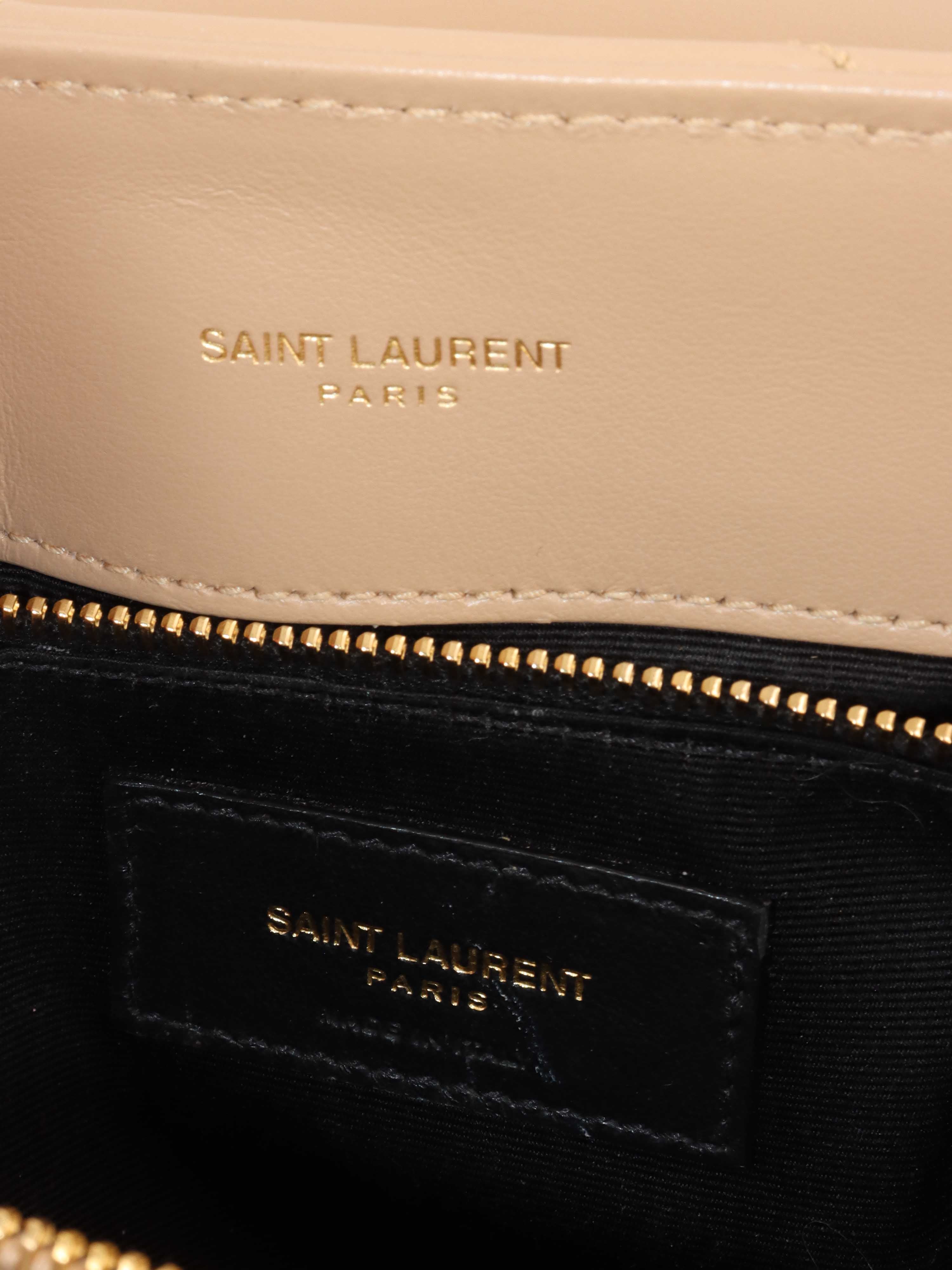 Saint Laurent Medium Beige Loulou Bag.