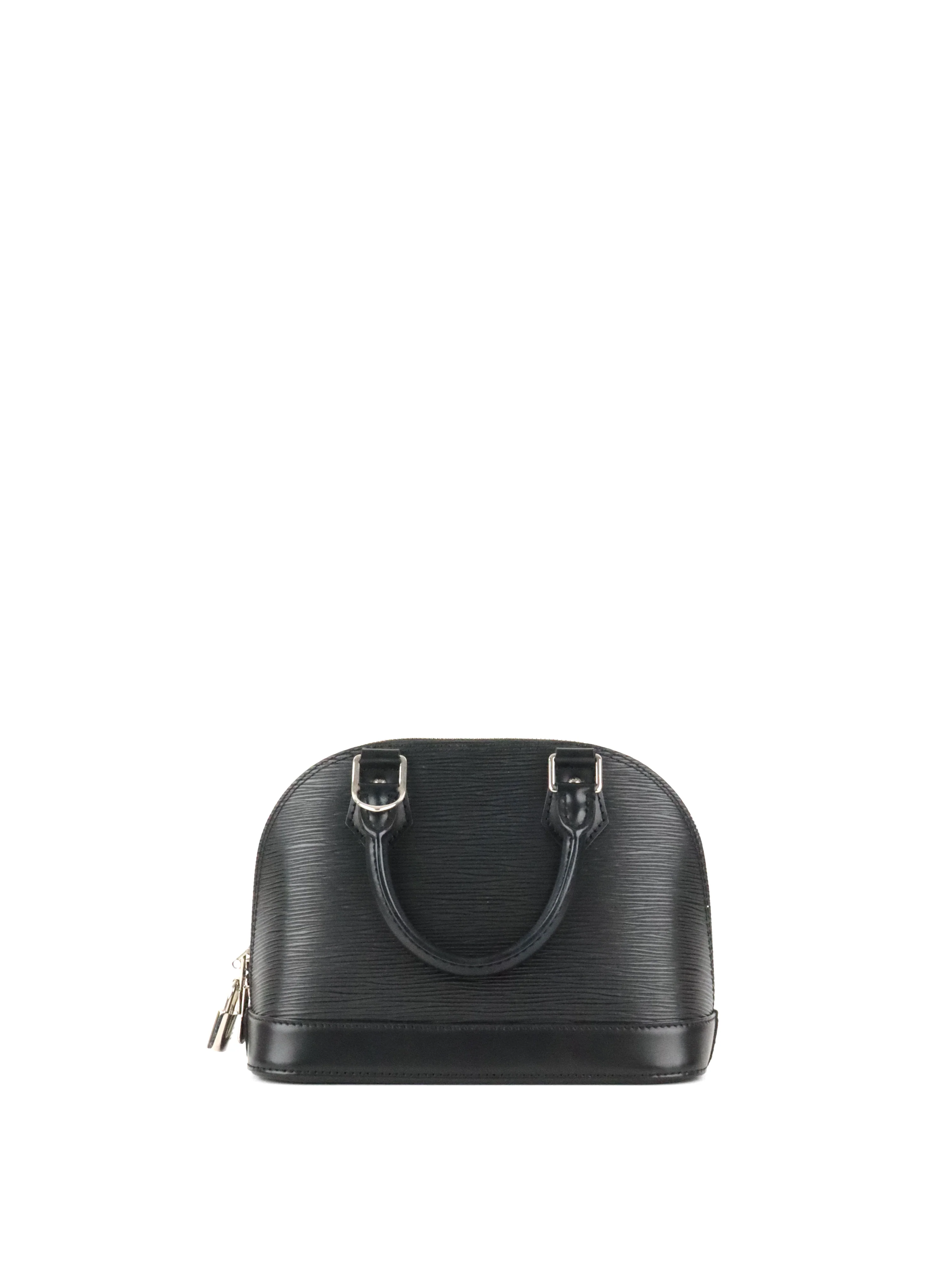 Louis Vuitton Black Epi Alma BB SHW