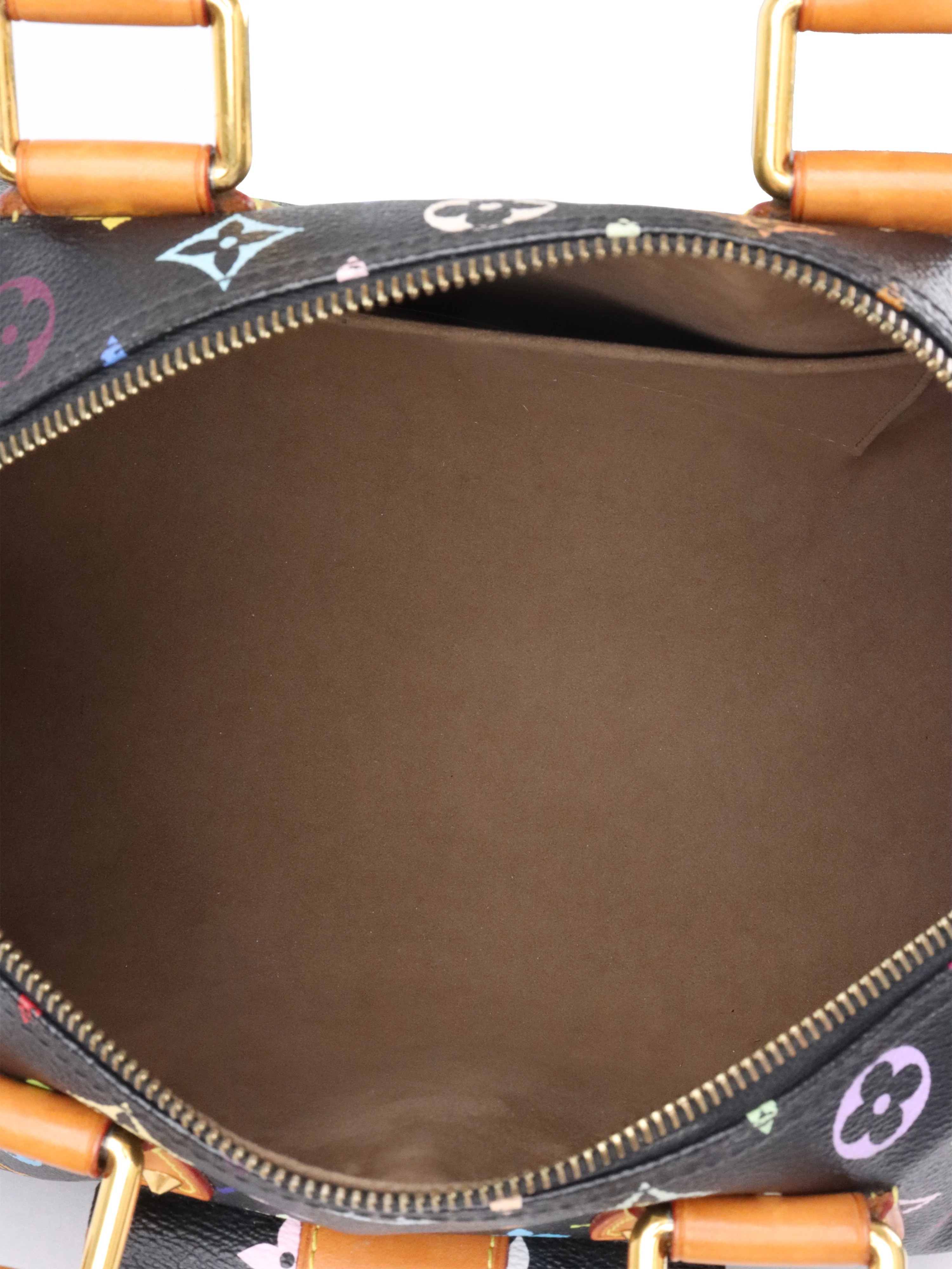 Louis Vuitton x Takashi Murakami Limited Edition Black Monogram Multicolor Speedy 30