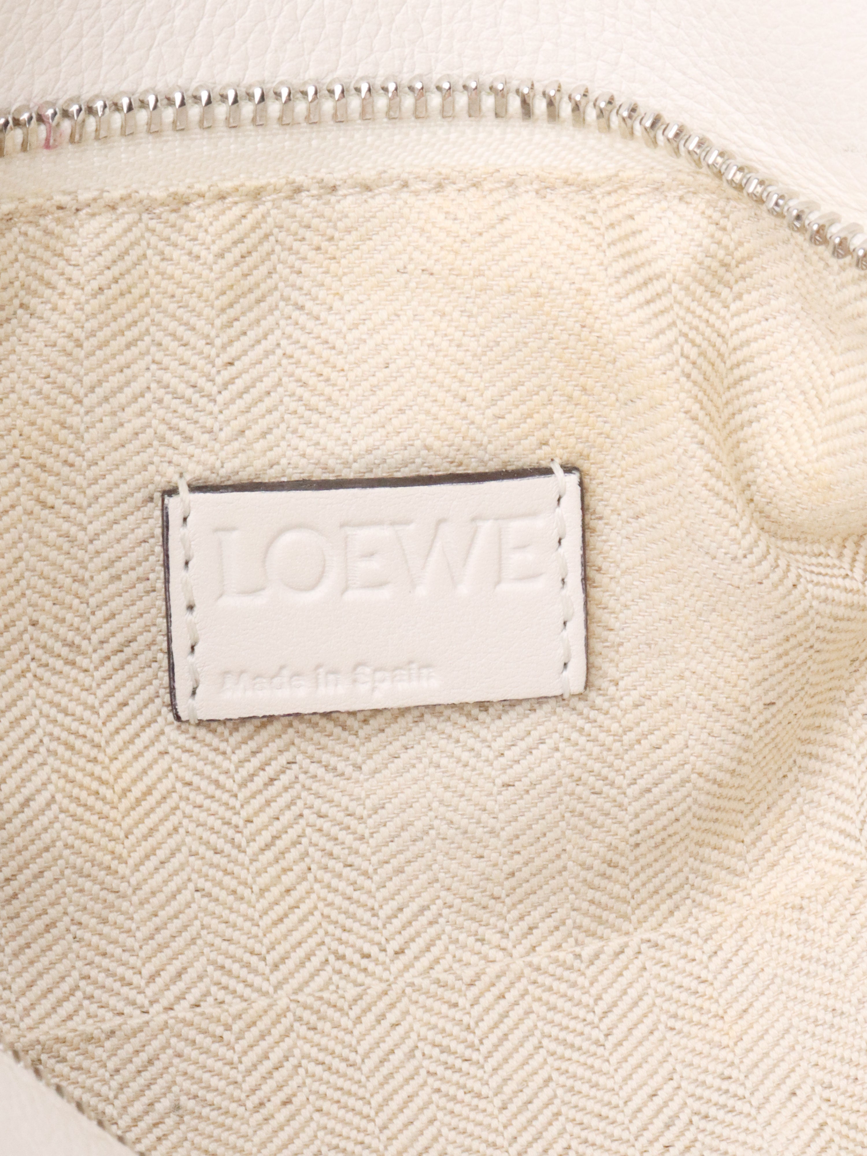 Loewe White Small Puzzle Bag
