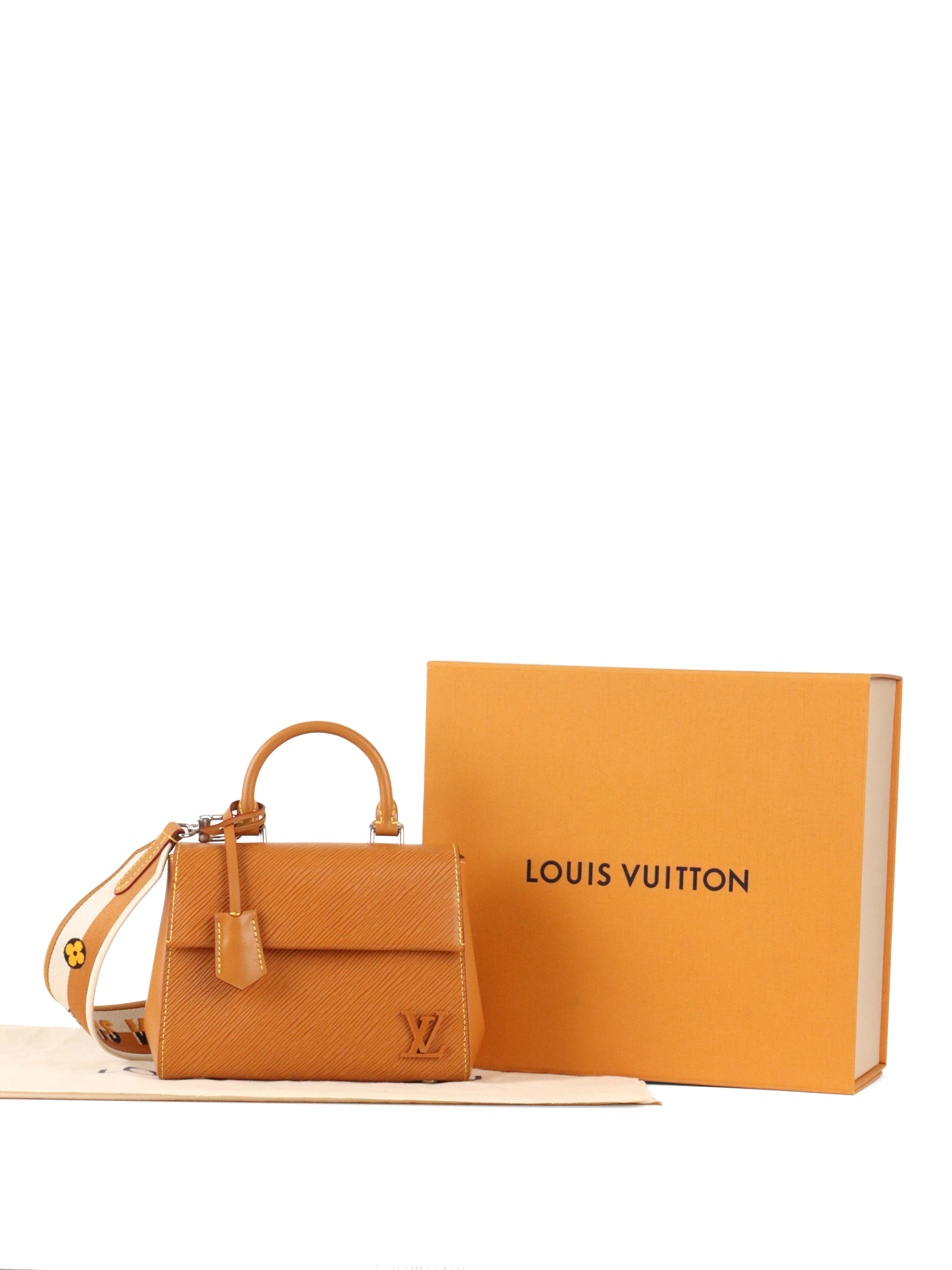 Louis Vuitton Gold Miel Epi Leather Cluny Mini Top Handle Bag