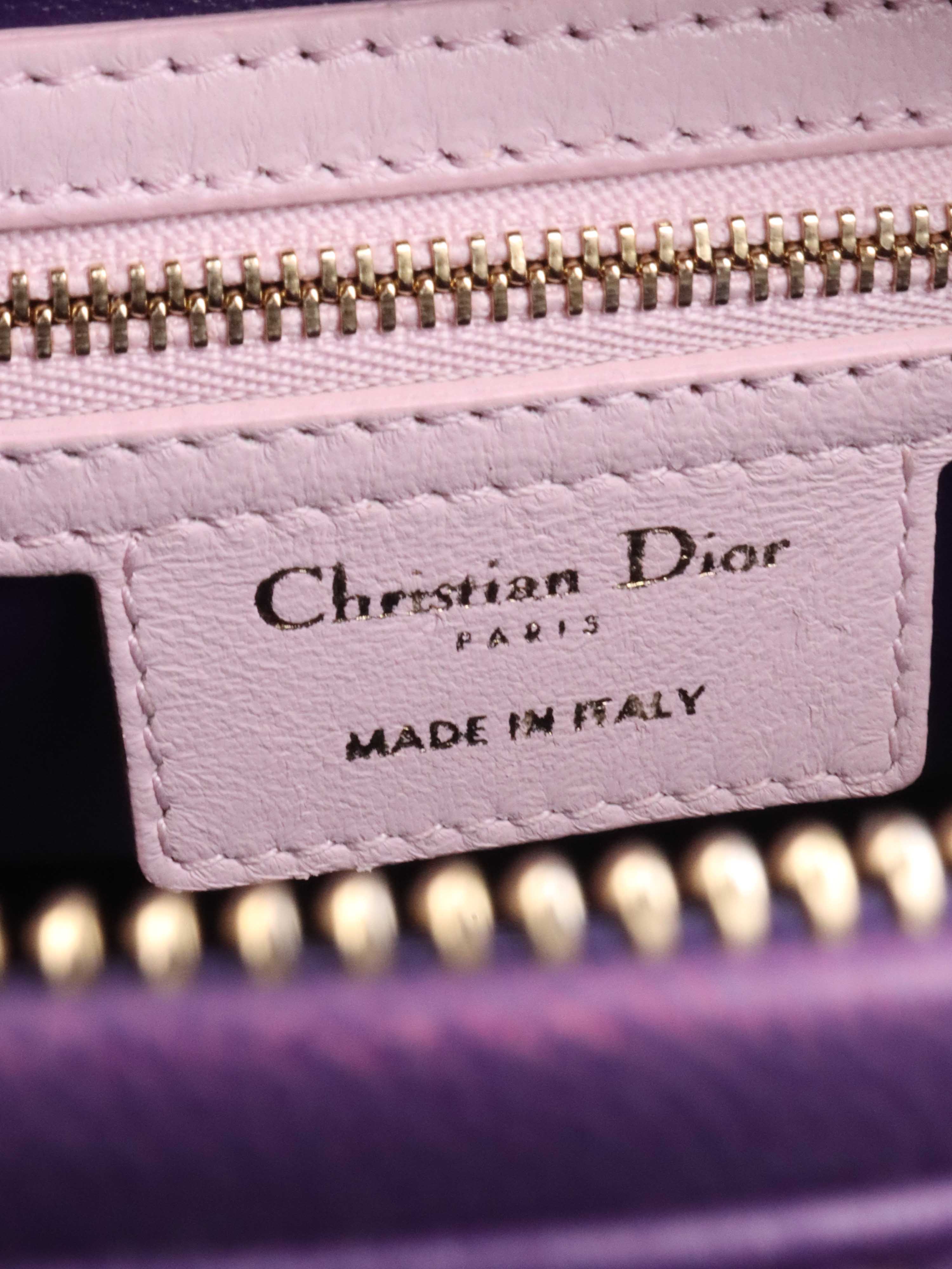 Dior Purple Lambskin Limited Edition Lady Dior.