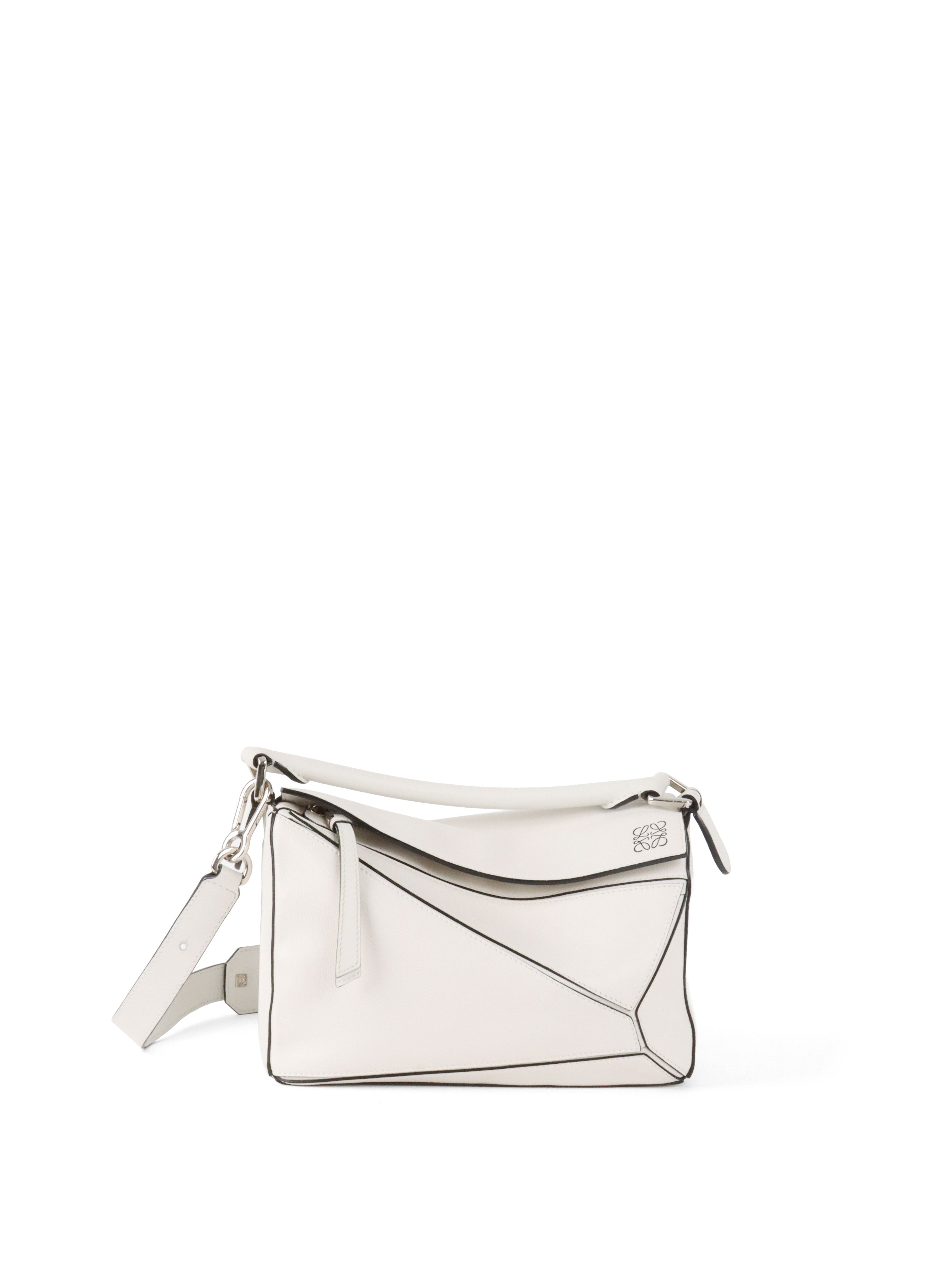Loewe White Small Puzzle Bag