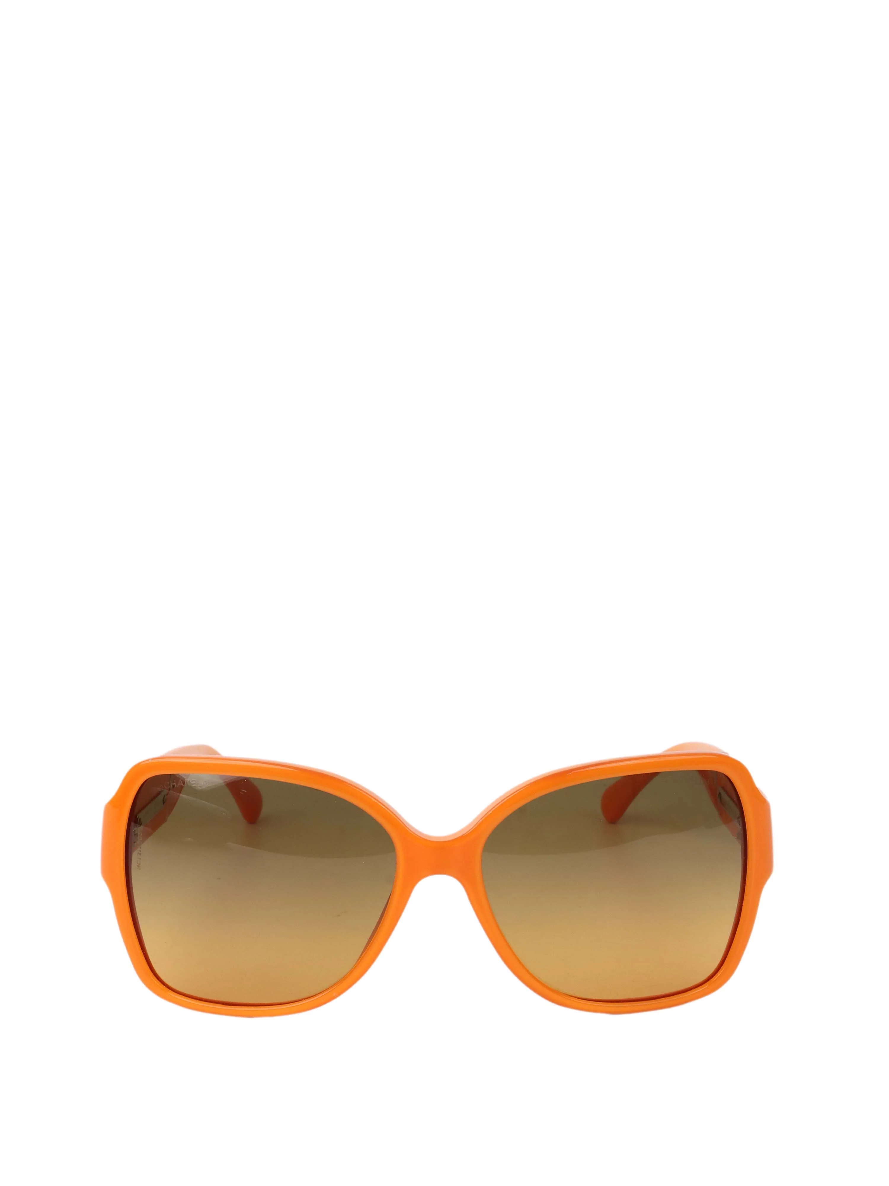Chanel Orange Frame Sunglasses.