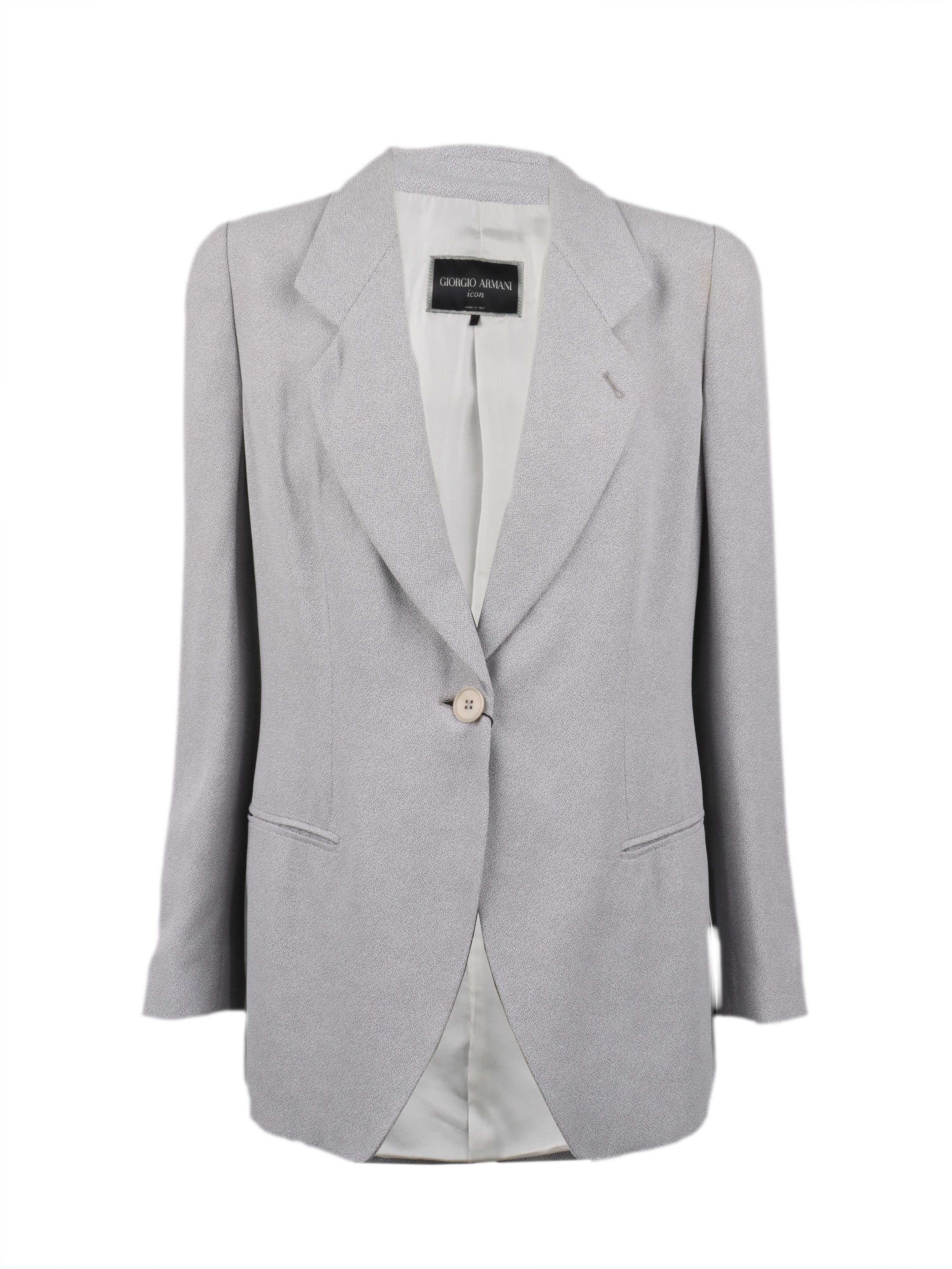 Giorgio Armani Grey Dotted Blazzer.