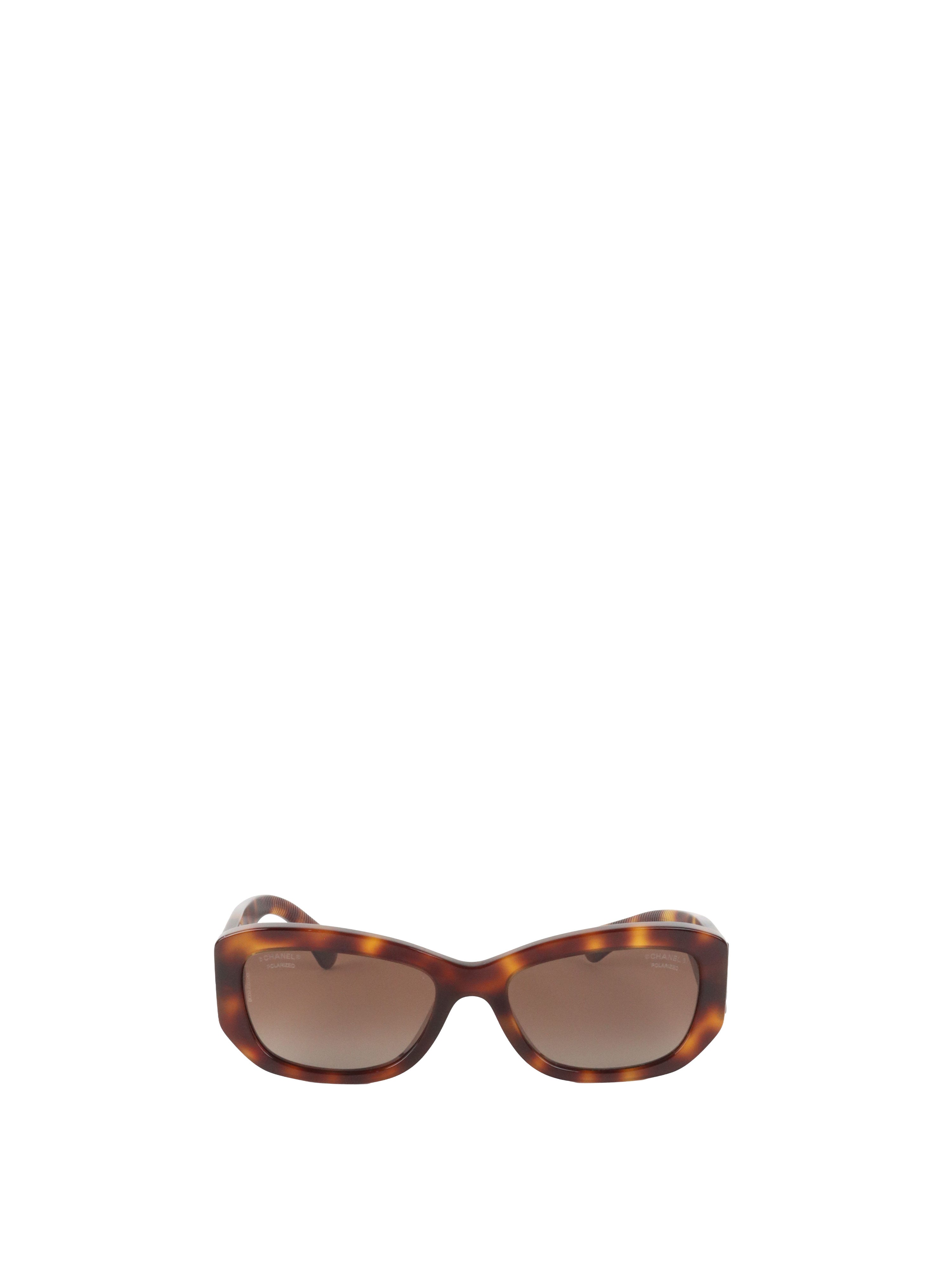 Chanel Tortoise Rectangle Sunglasses
