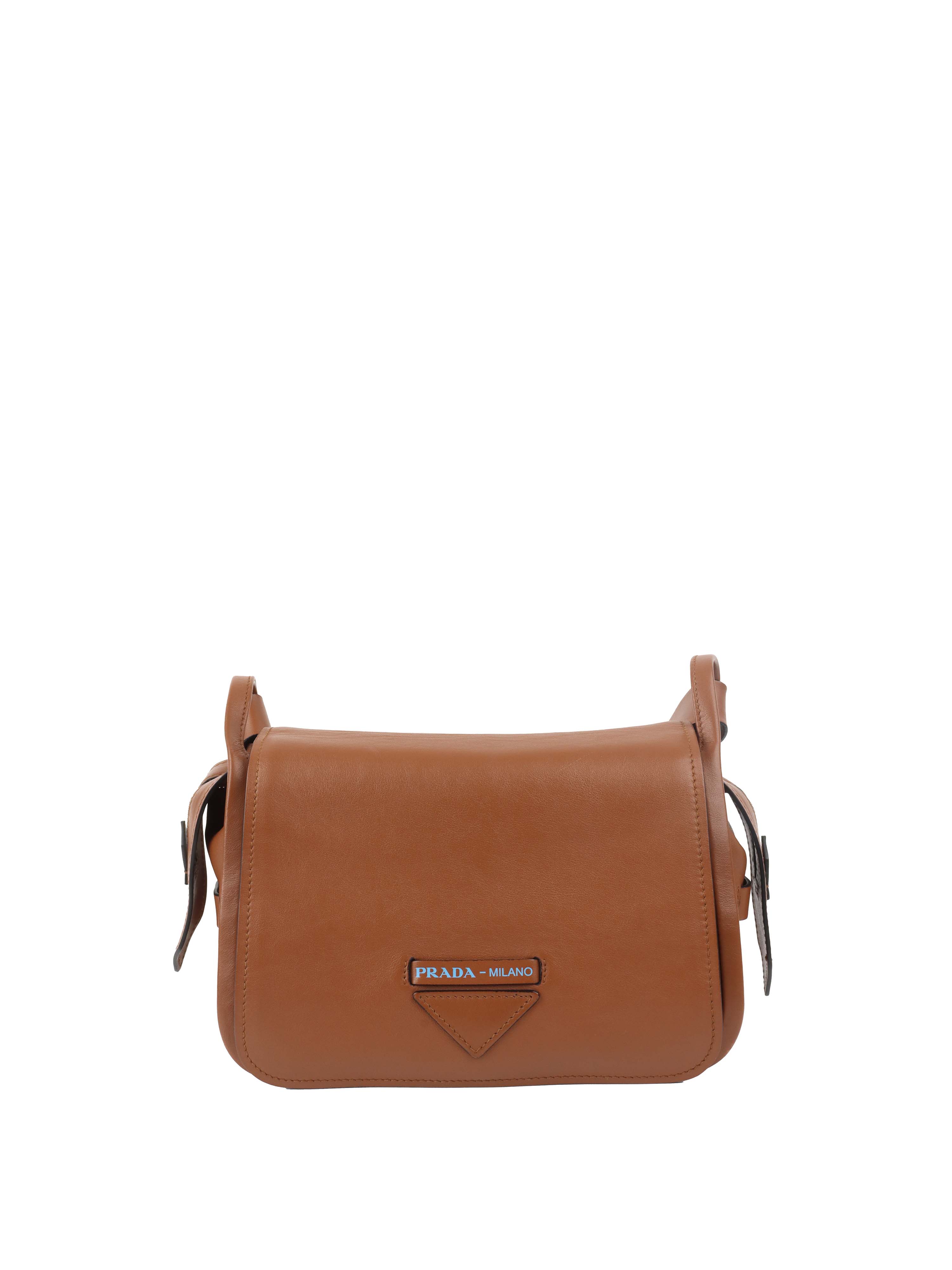 Prada Cognac Luxe Shoulder Bag.