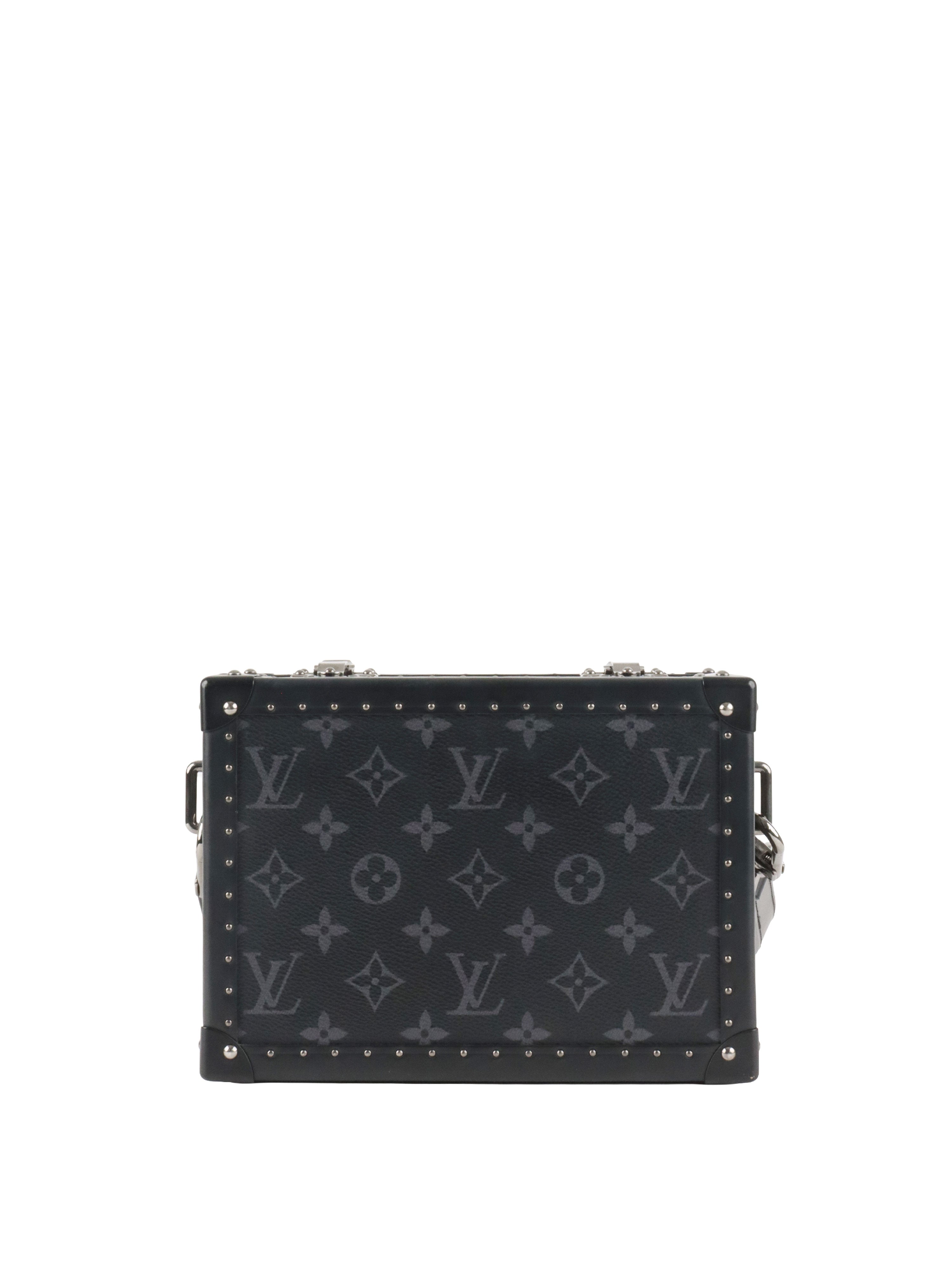 Louis Vuitton Black Monogram Eclipse Clutch Box.