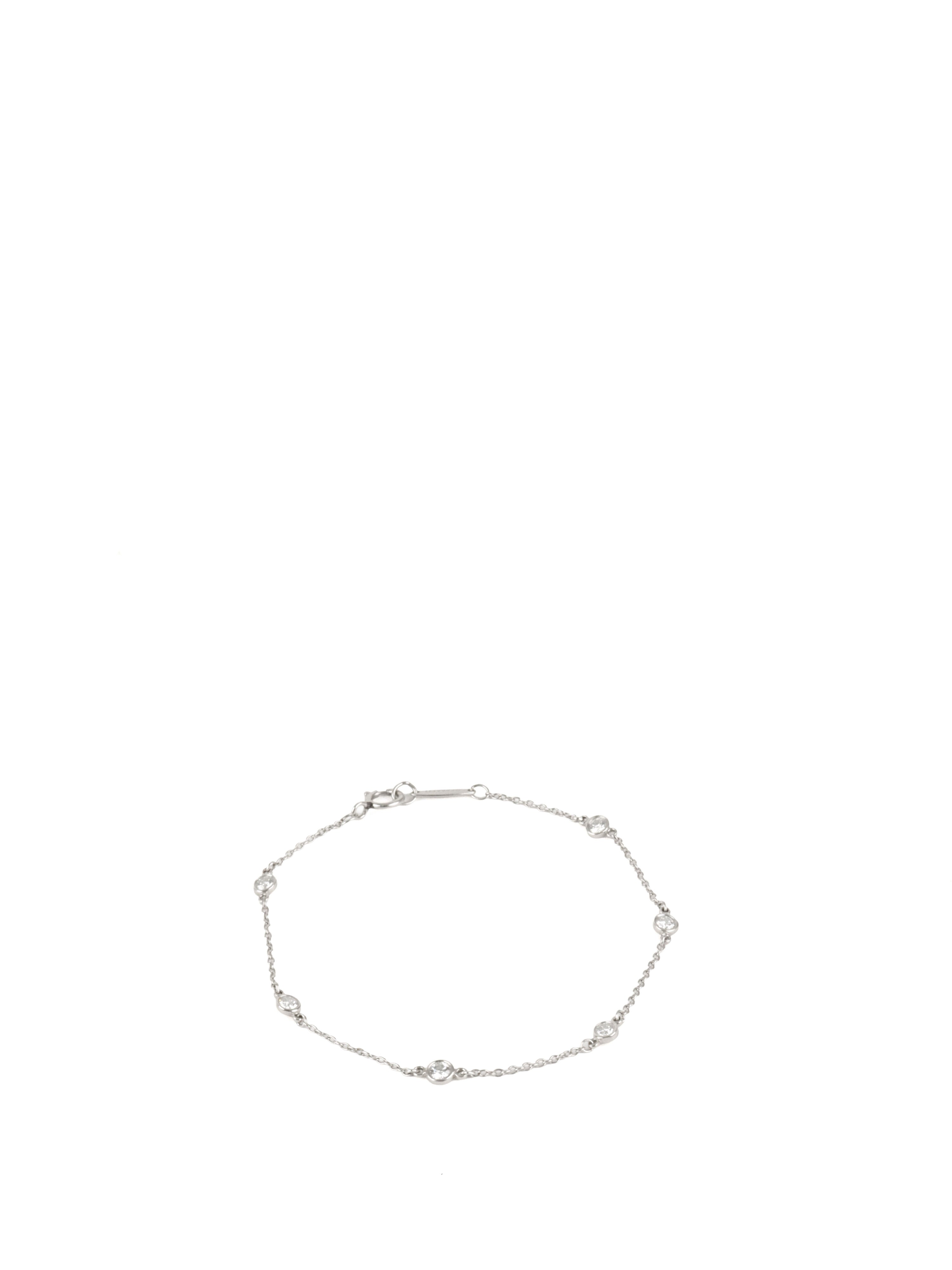 Tiffany  Co Elsa Peretti 6 Diamonds by the Yard Bracelet