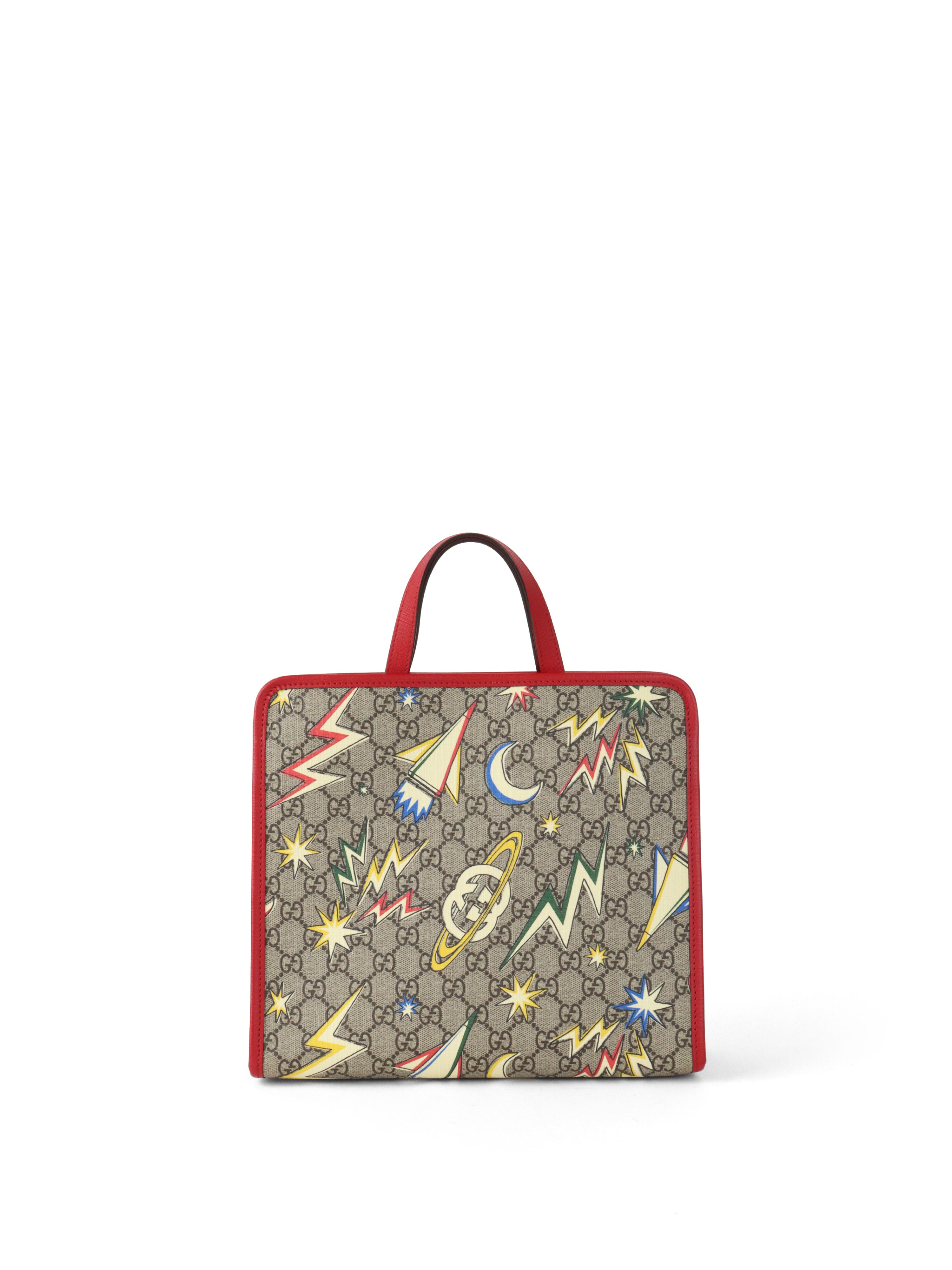Gucci GG Supreme Canvas Childrens Space Print Tote Bag