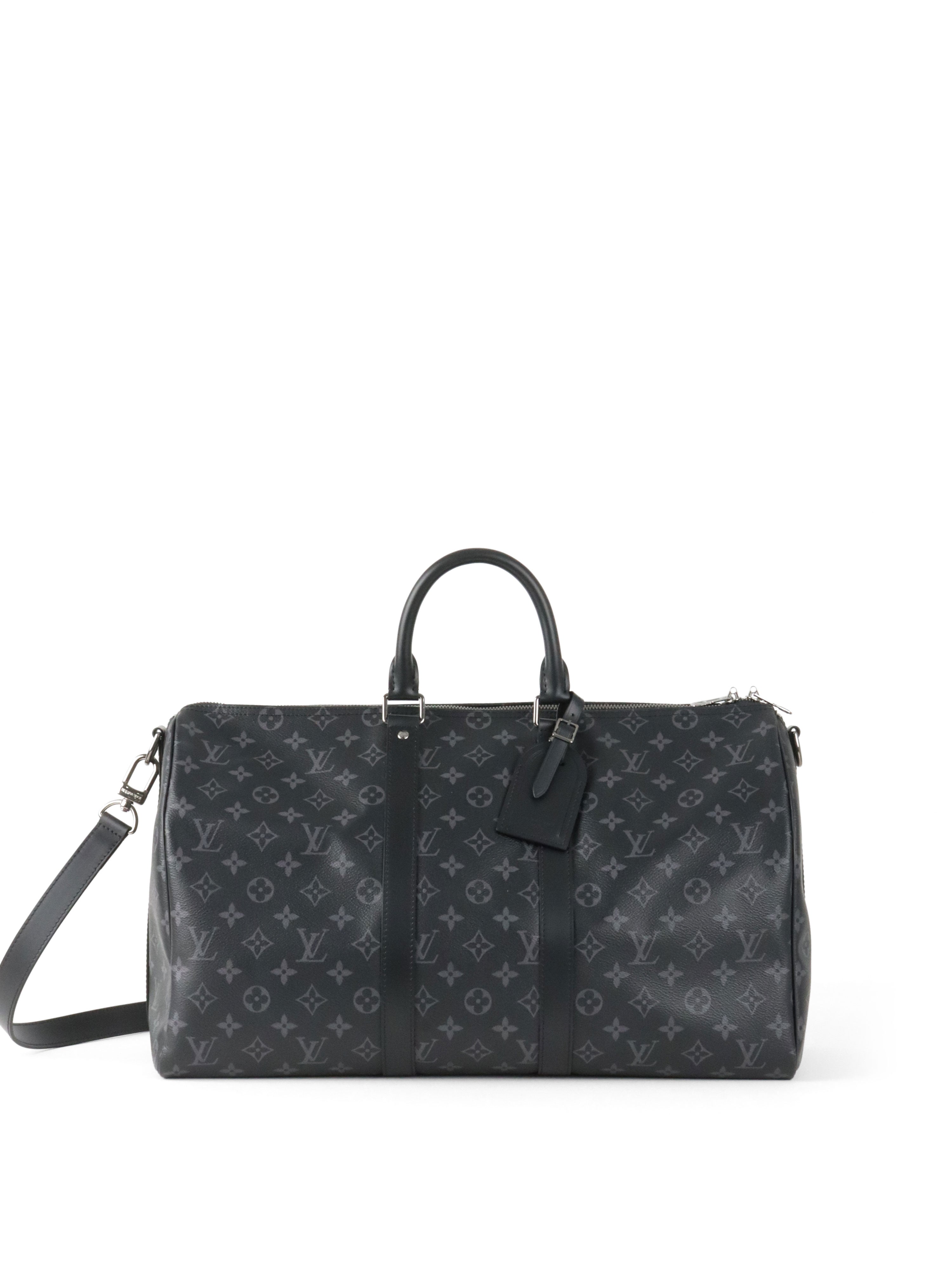 Louis Vuitton Black Keepall Bandouliere 45