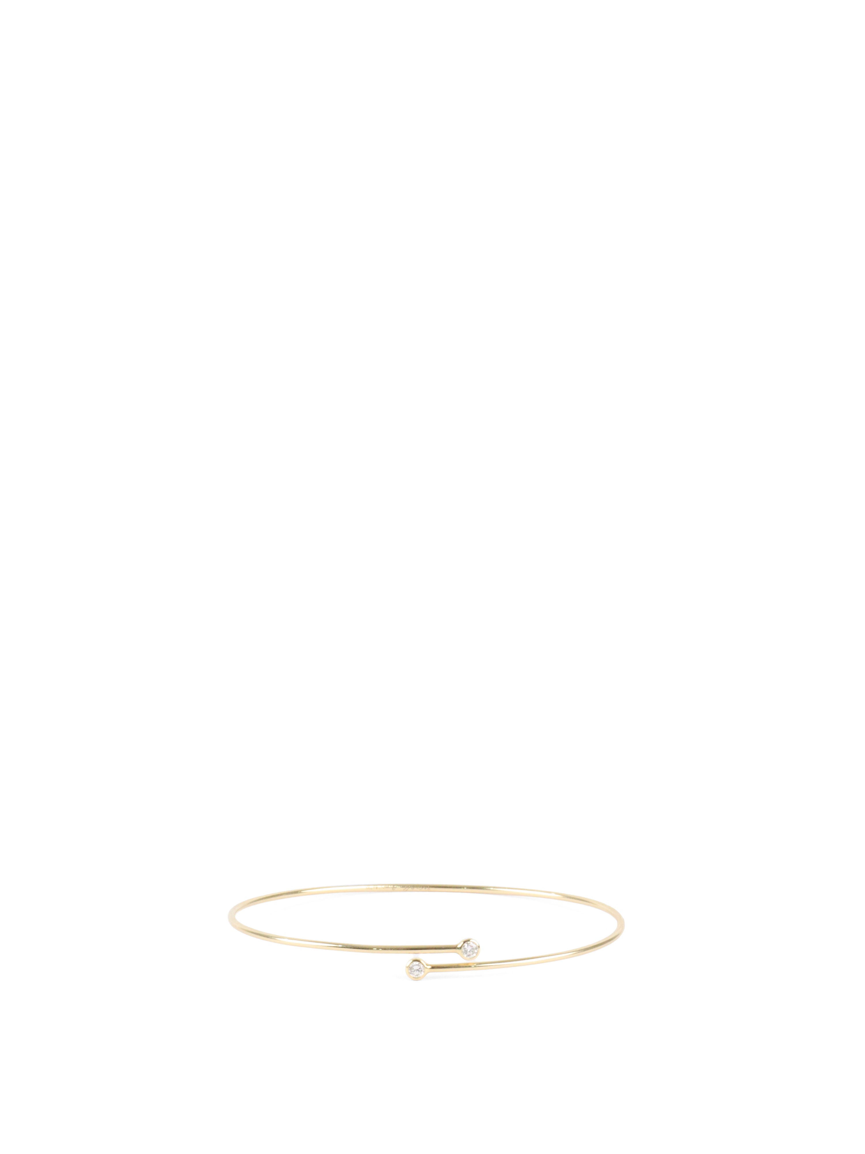 Tiffany  Co Small Yellow Gold Elsa Peretti Diamond Hoop Single-row Bangle