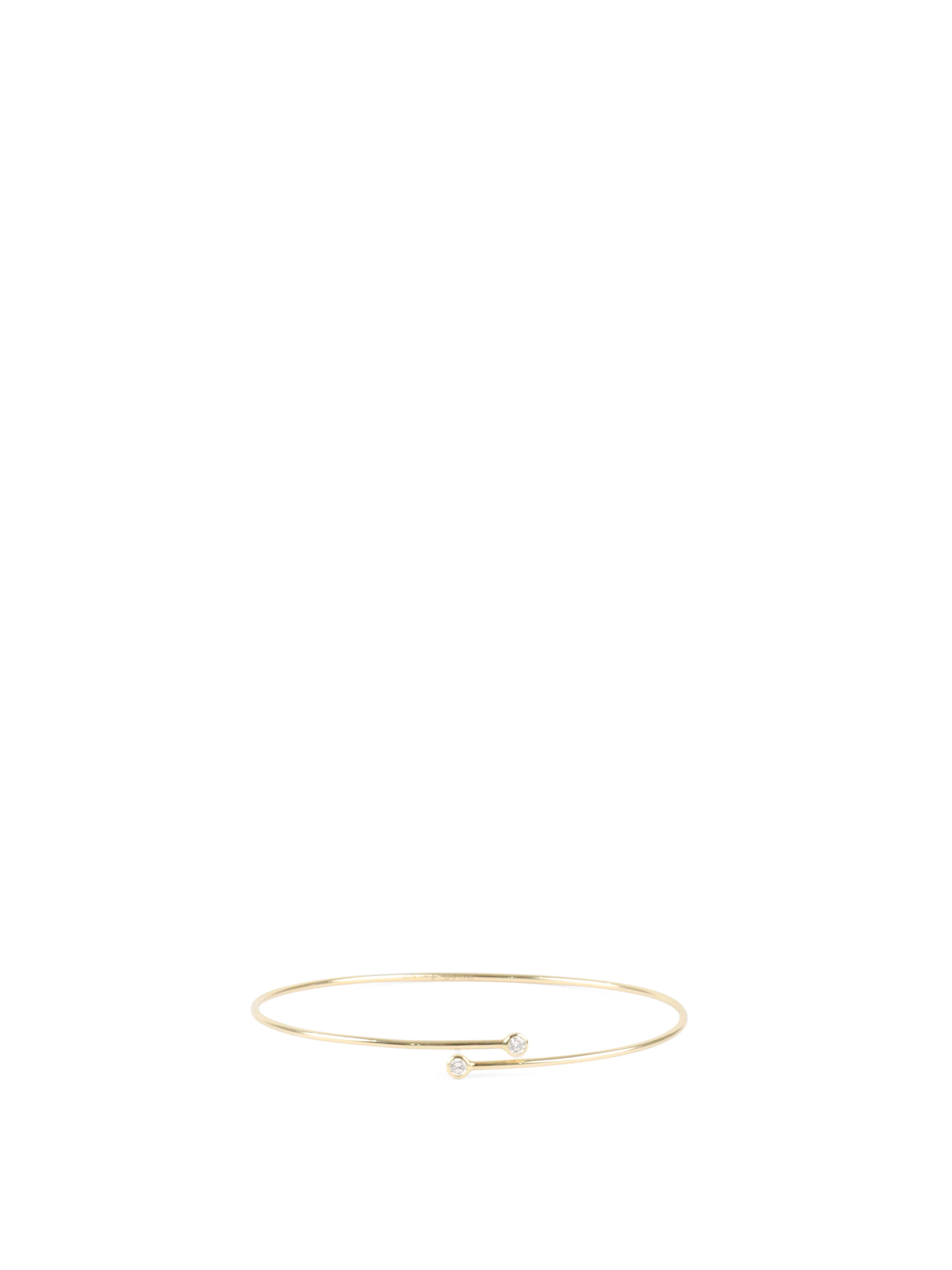 Tiffany & Co Small Yellow Gold Elsa Peretti Diamond Hoop Single-row Bangle