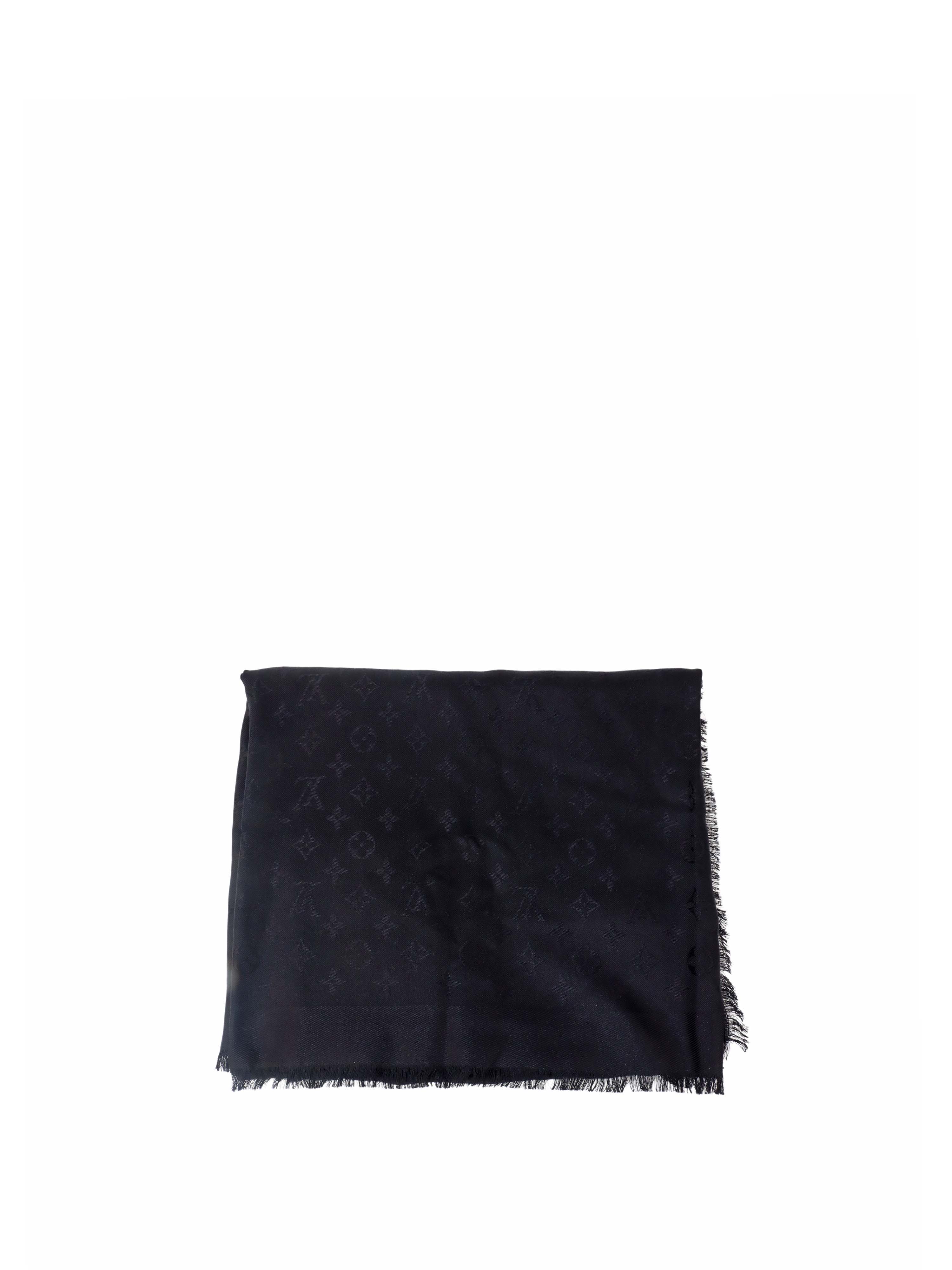 Louis Vuitton Black Monogram Classic Shawl