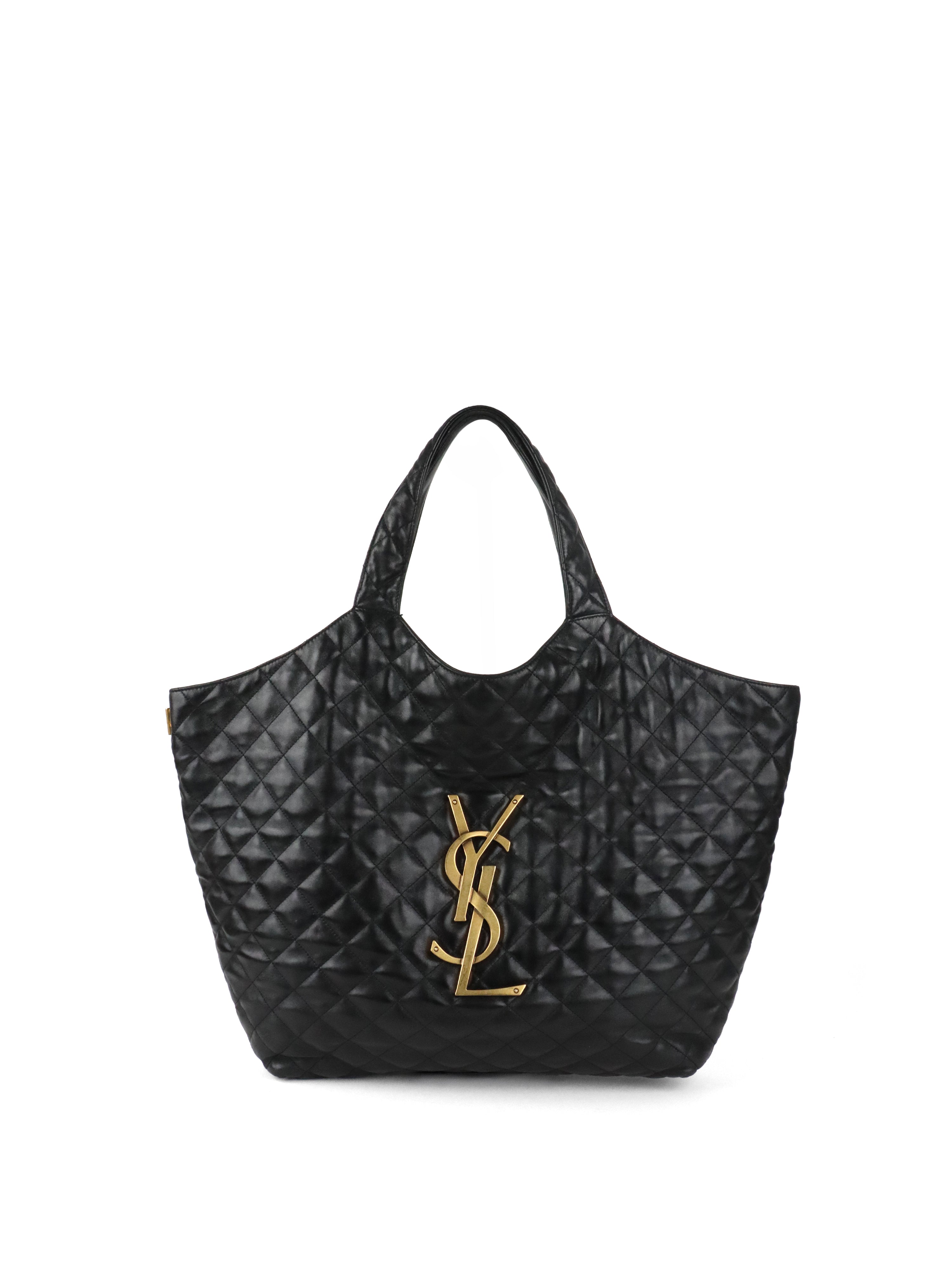 Saint Laurent Black Icare Maxi Shopping Bag