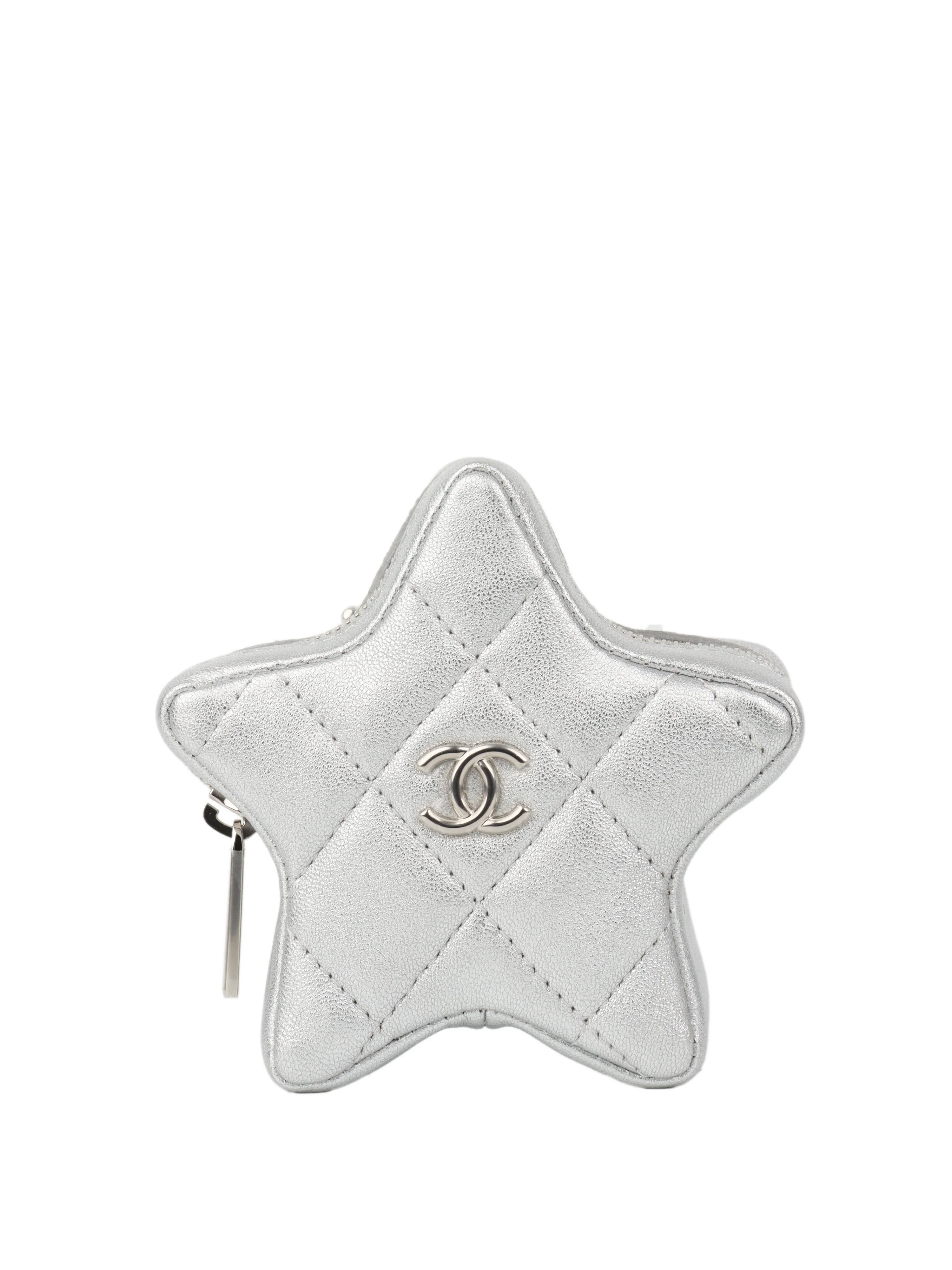 Chanel Silver Star Pouch.