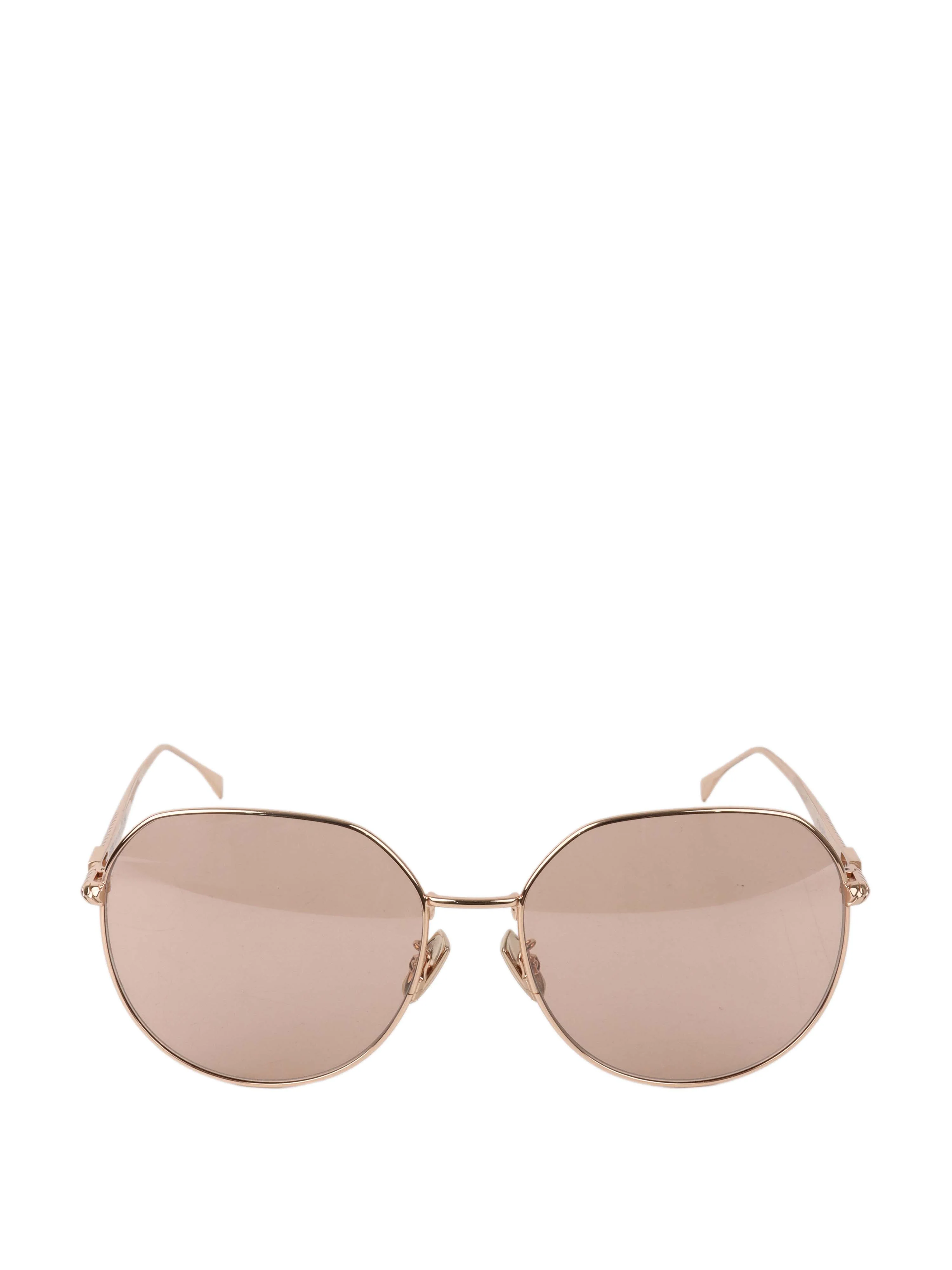 Fendi Rose Gold Frame Sunglasses.