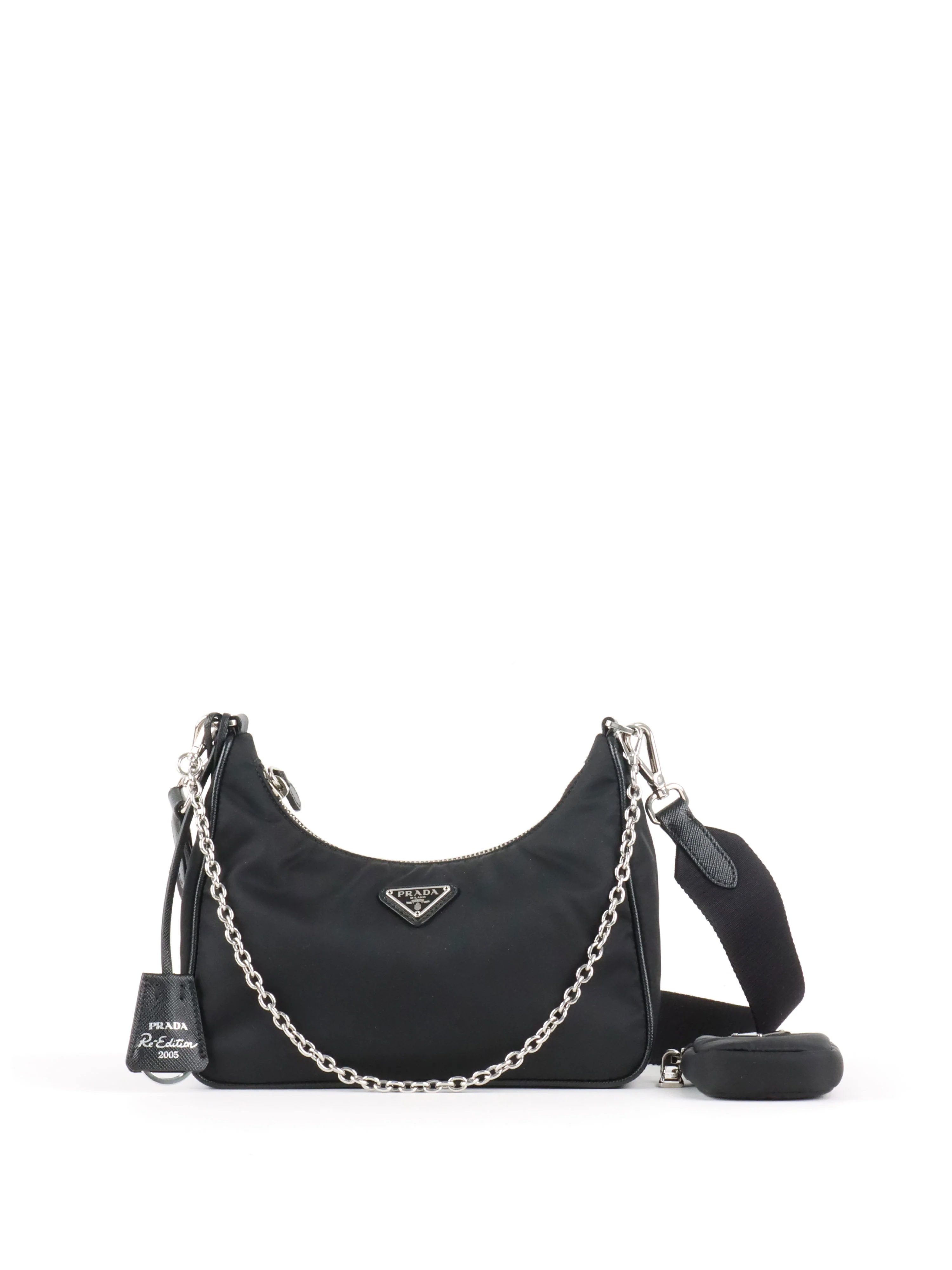 Prada Black Re-edition 2005 Re-Nylon Bag