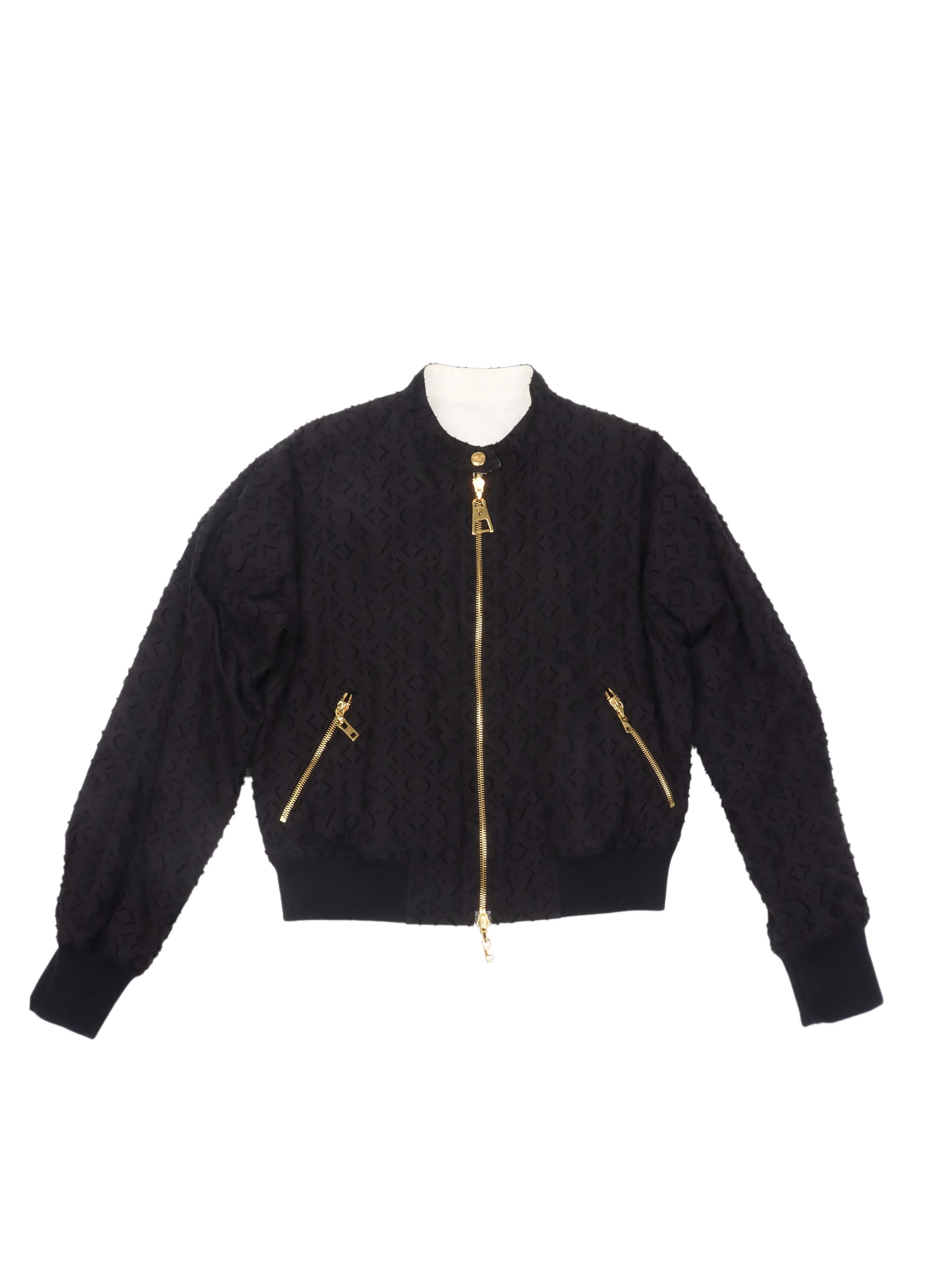 Louis Vuitton Black Bomber Jacket.