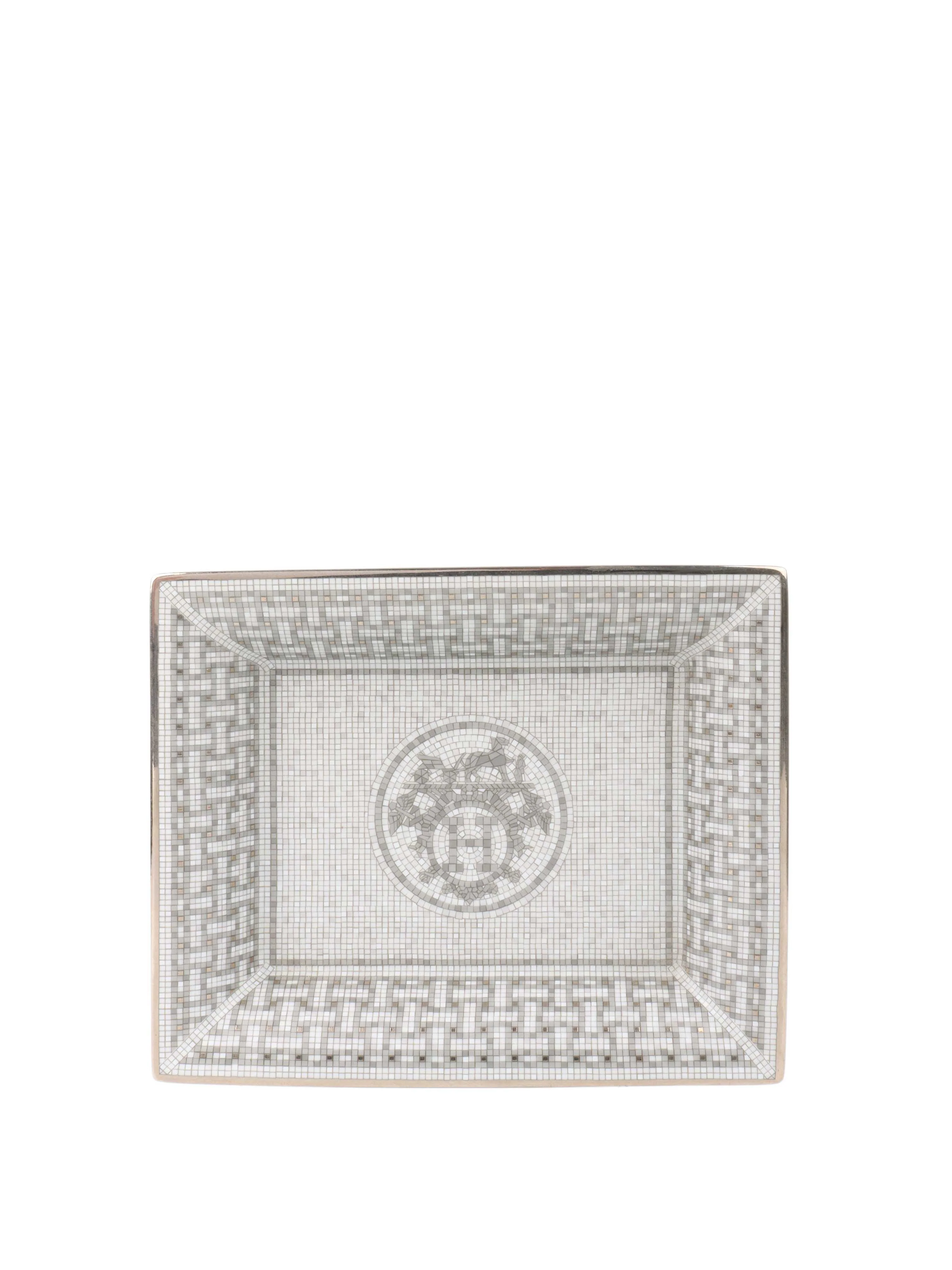 Hermes Mosaique au 24 Platinum Change Tray