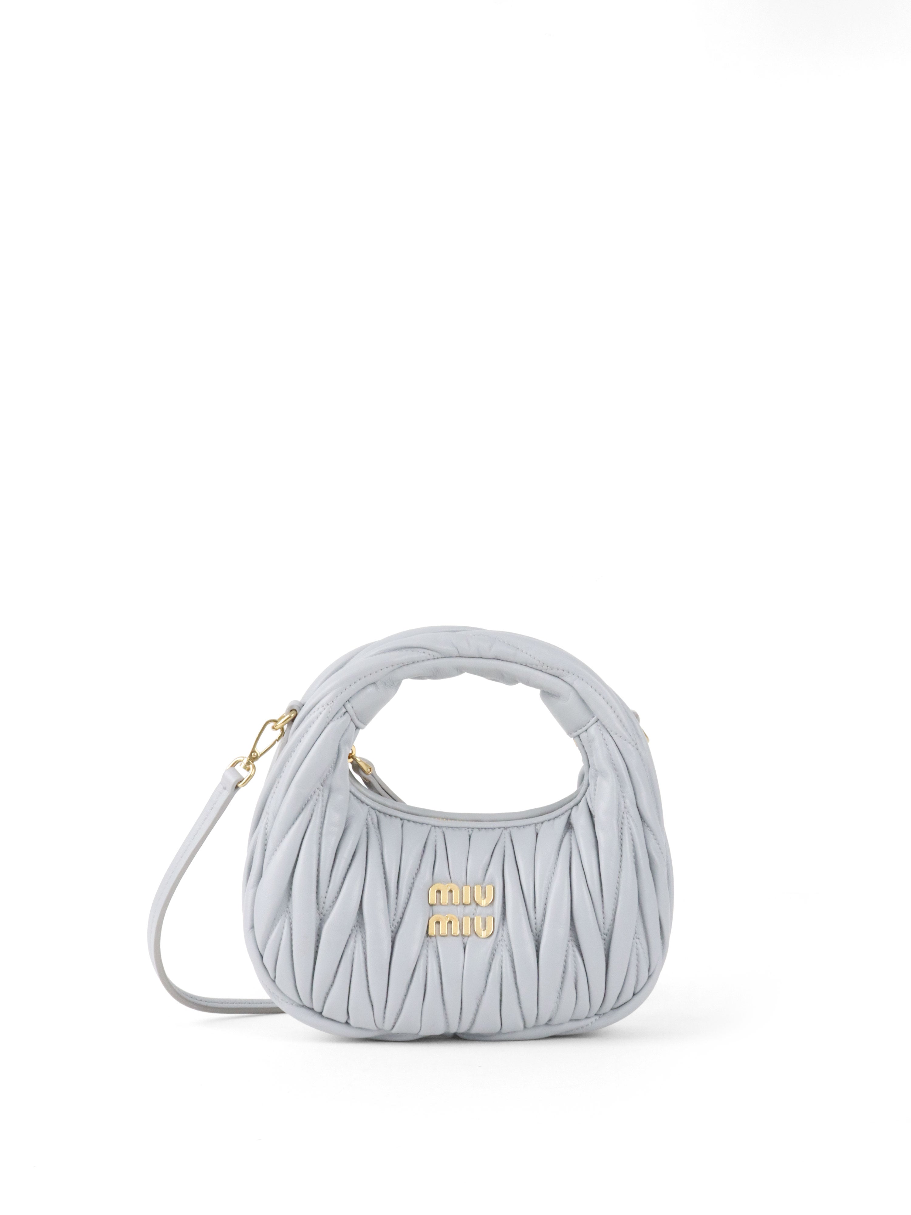 Miu Miu Powder Blue Wander Hobo Mini-Bag