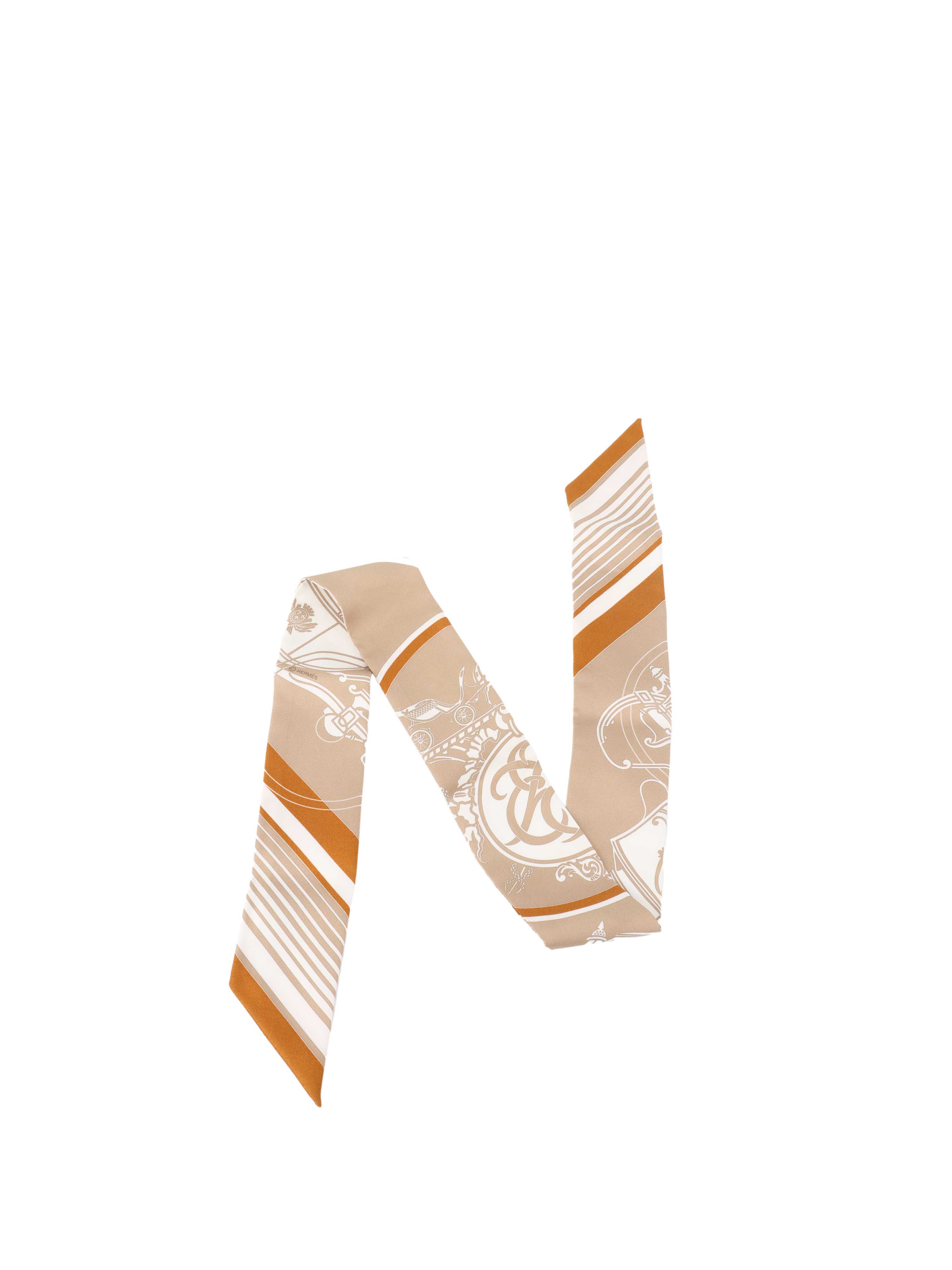 Hermes Cream Twilly.