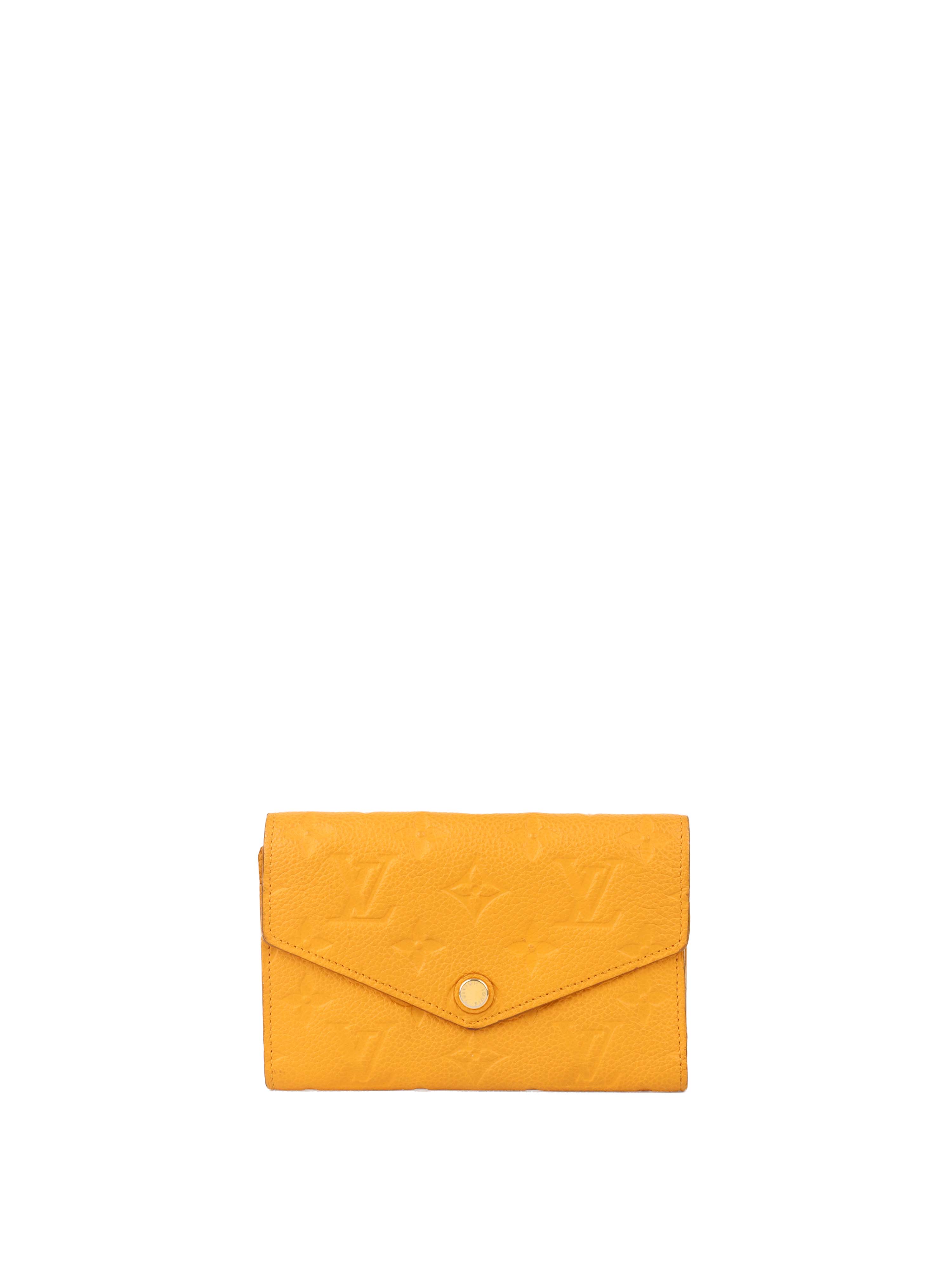 Louis Vuitton Saffran Empreinte Leather Compact Wallet.