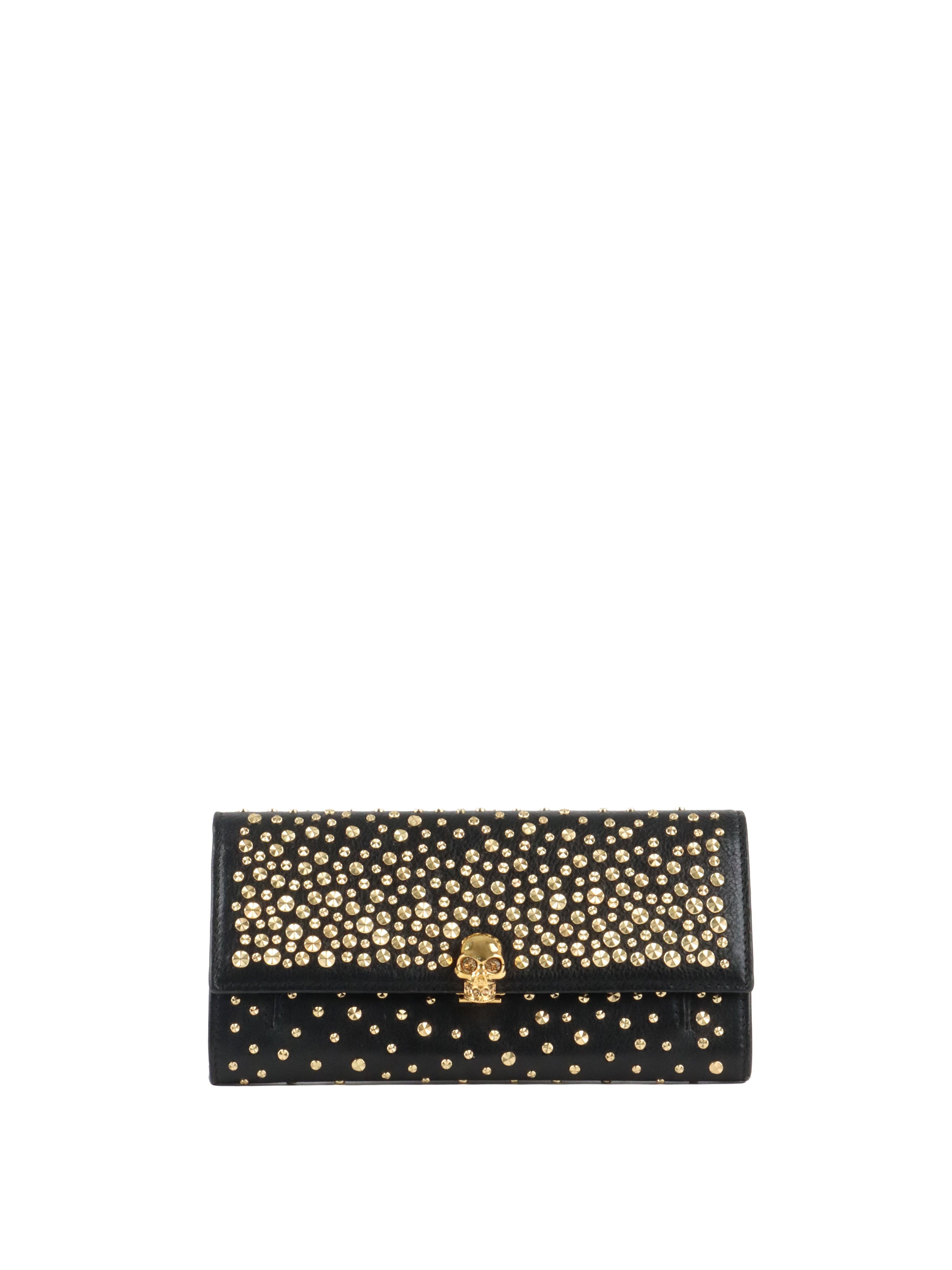 Alexander McQueen Studs  Skull Chain Clutch