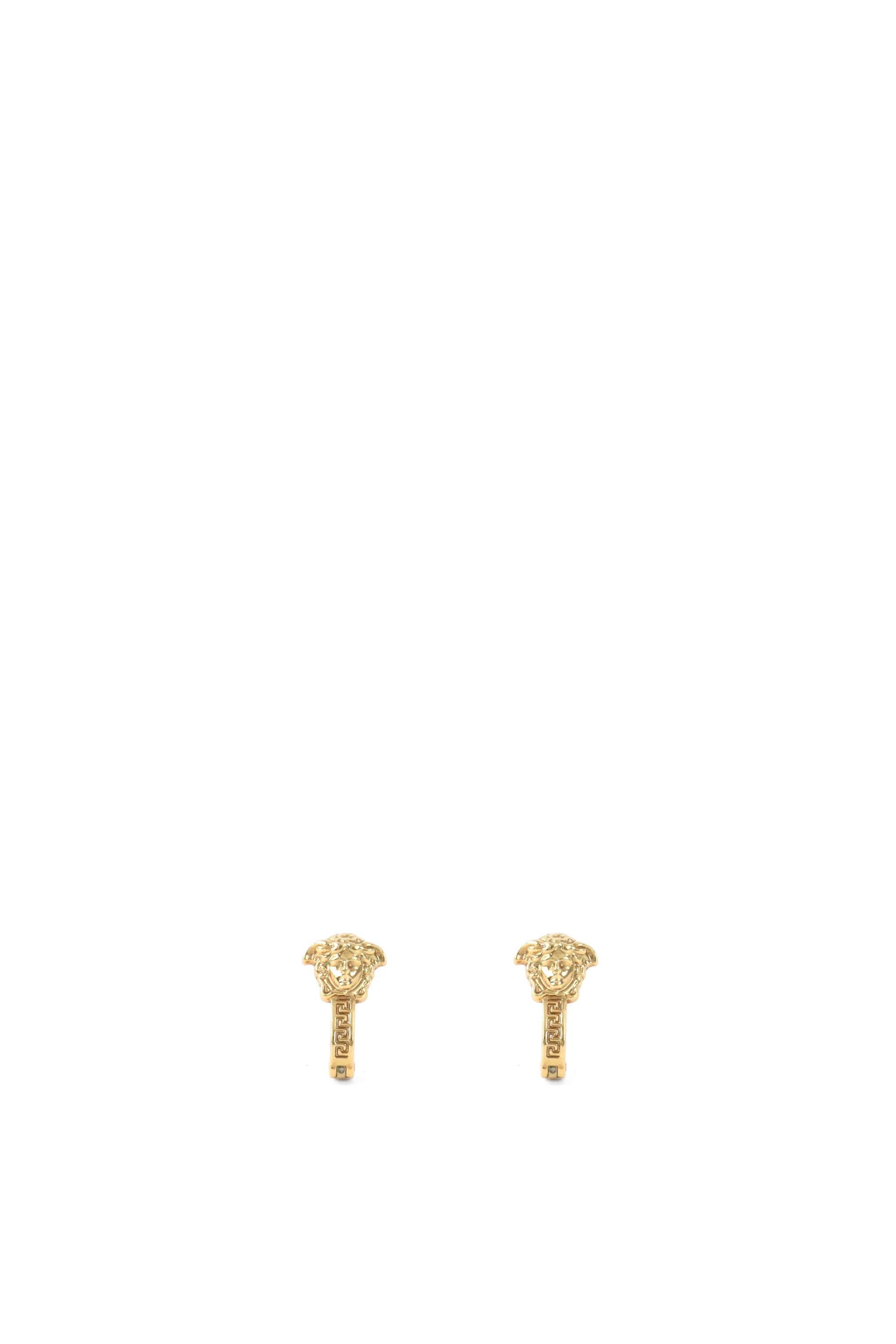 Versace Medusa Gold Plated Huggie Hoop Earring