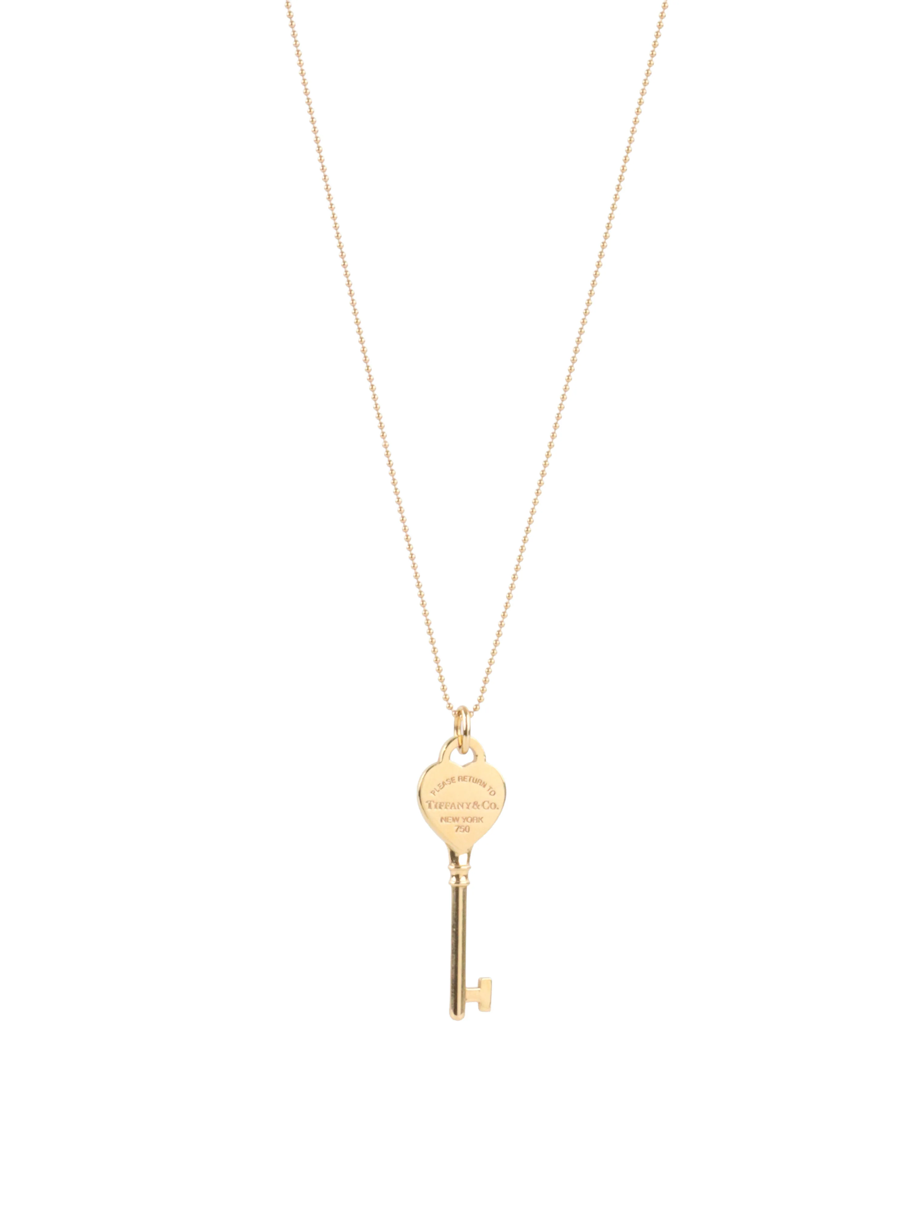 Tiffany & Co Rose Gold Return to Tiffany Key Necklace