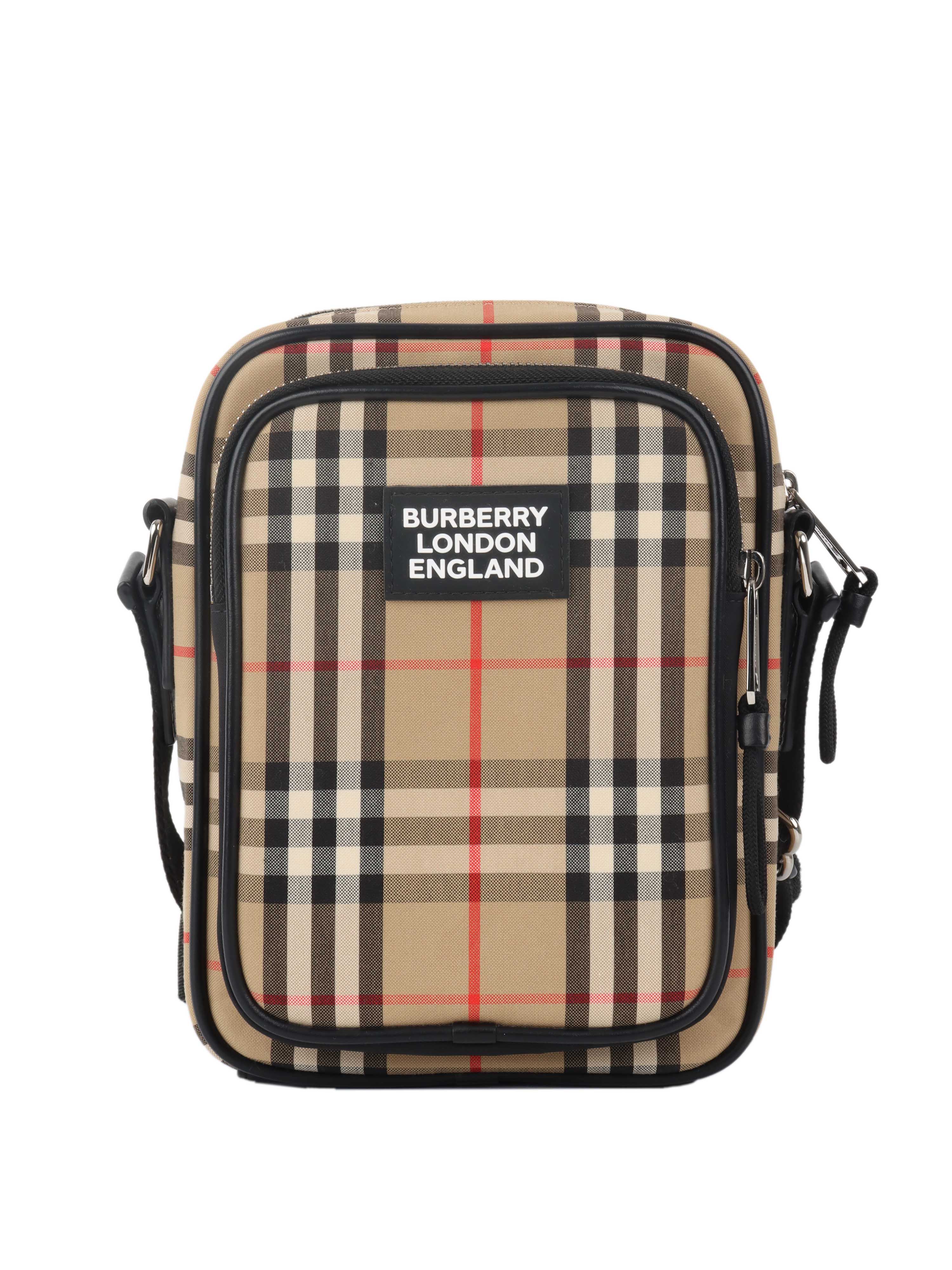 Burberry Vintage Check and Leather Crossbody Bag
