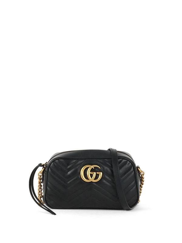 Gucci Black Marmont Camera Bag Small