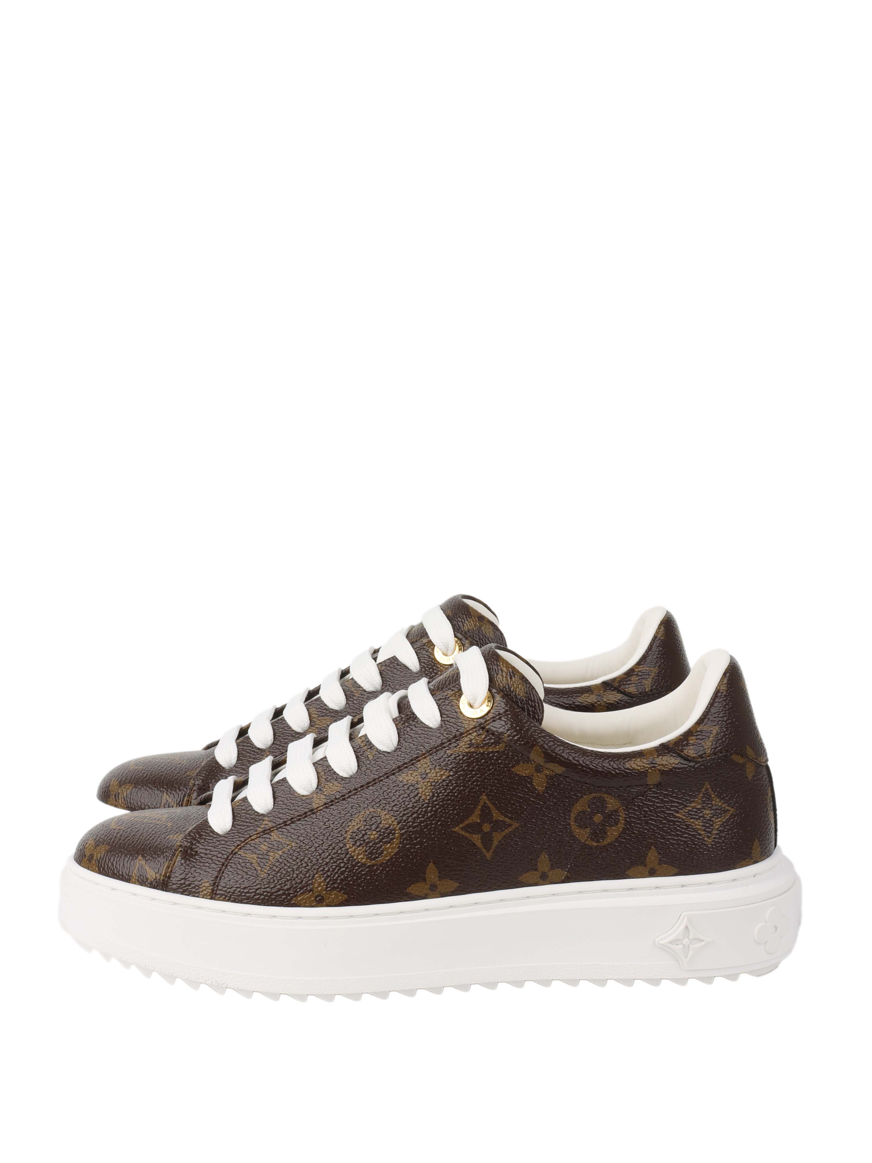 Louis Vuitton Monogram Timeout Sneakers.