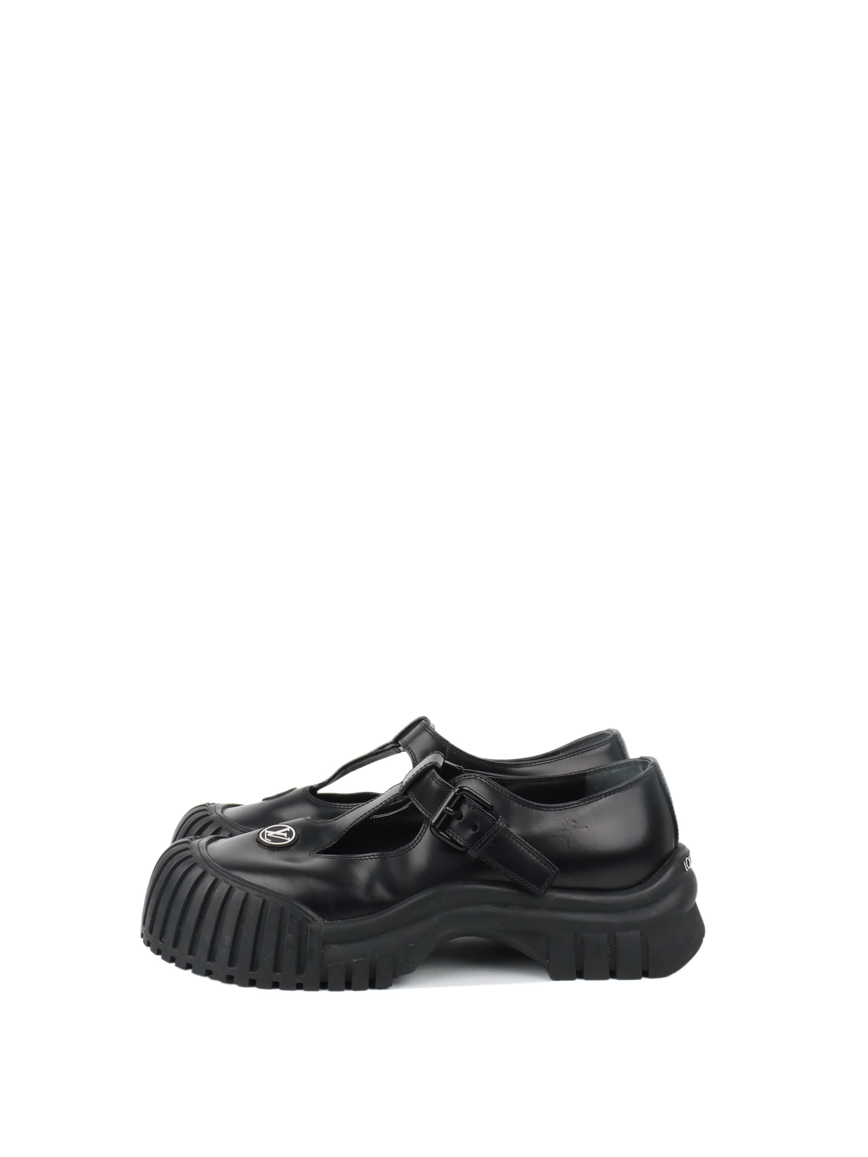 Louis Vuitton Black Ruby Mary Jane Flat.