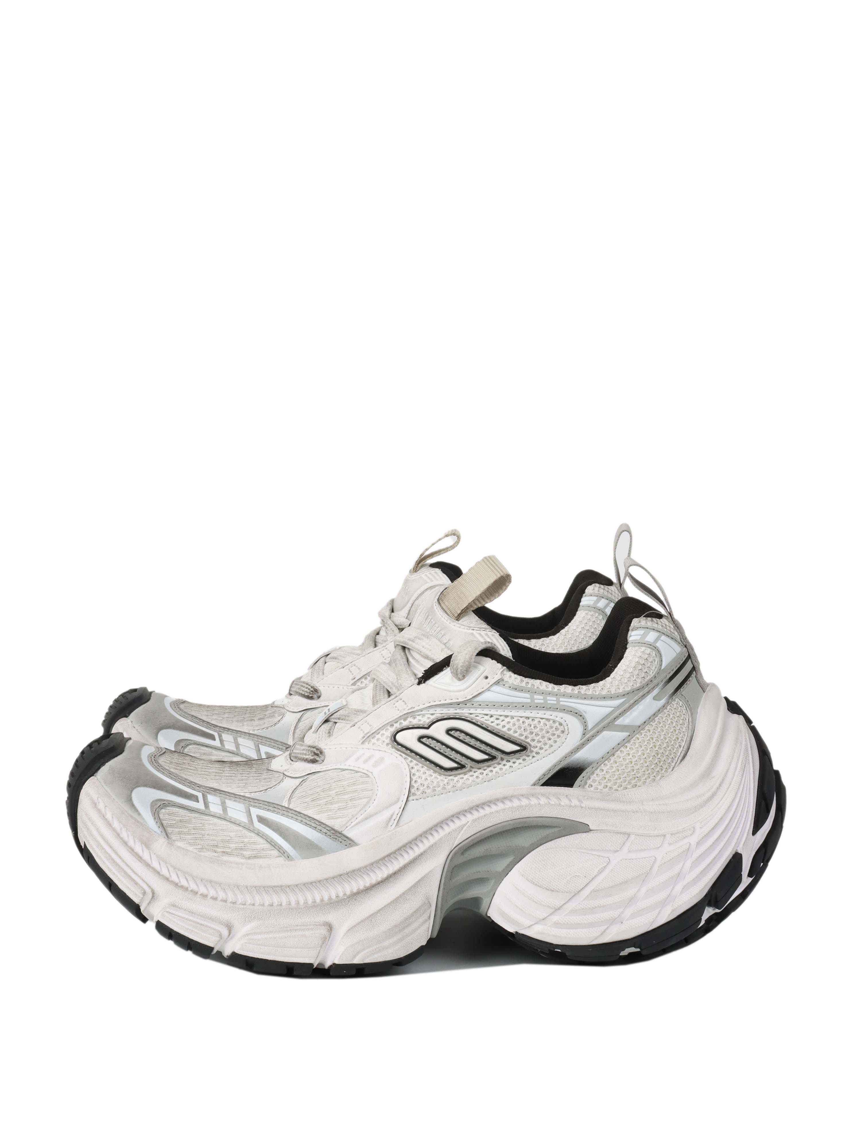 Balenciaga White  Grey 10XL Sneakers.