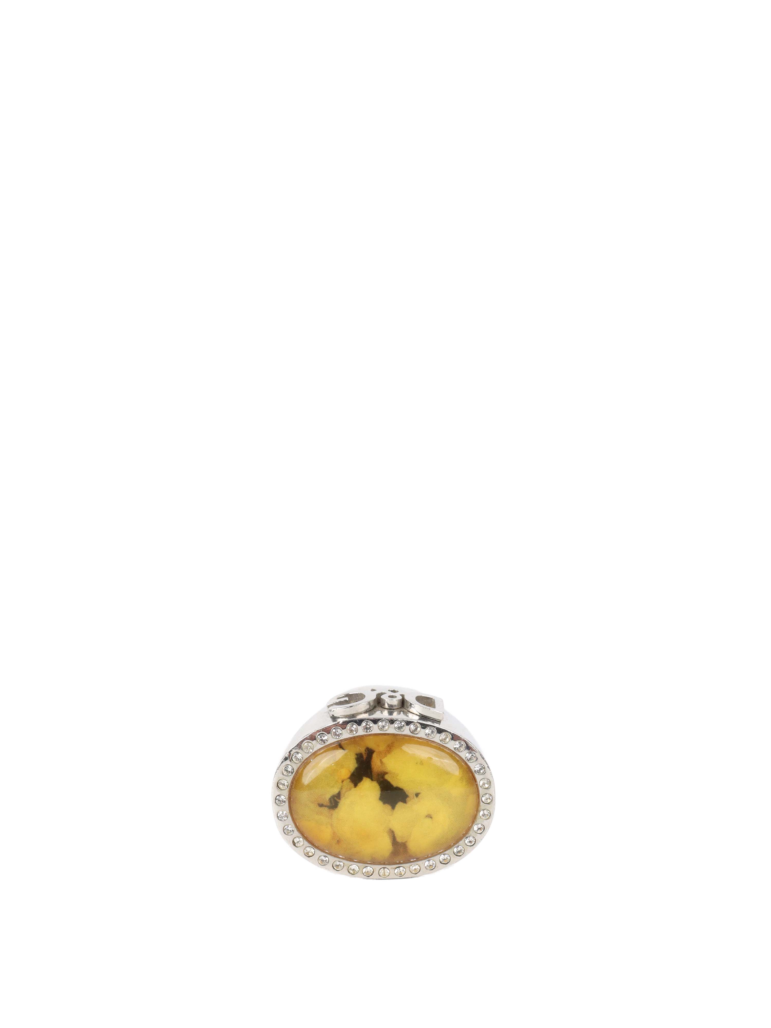 Dolce  Gabbana Vintage Yellow Stone with Crystal Ring.