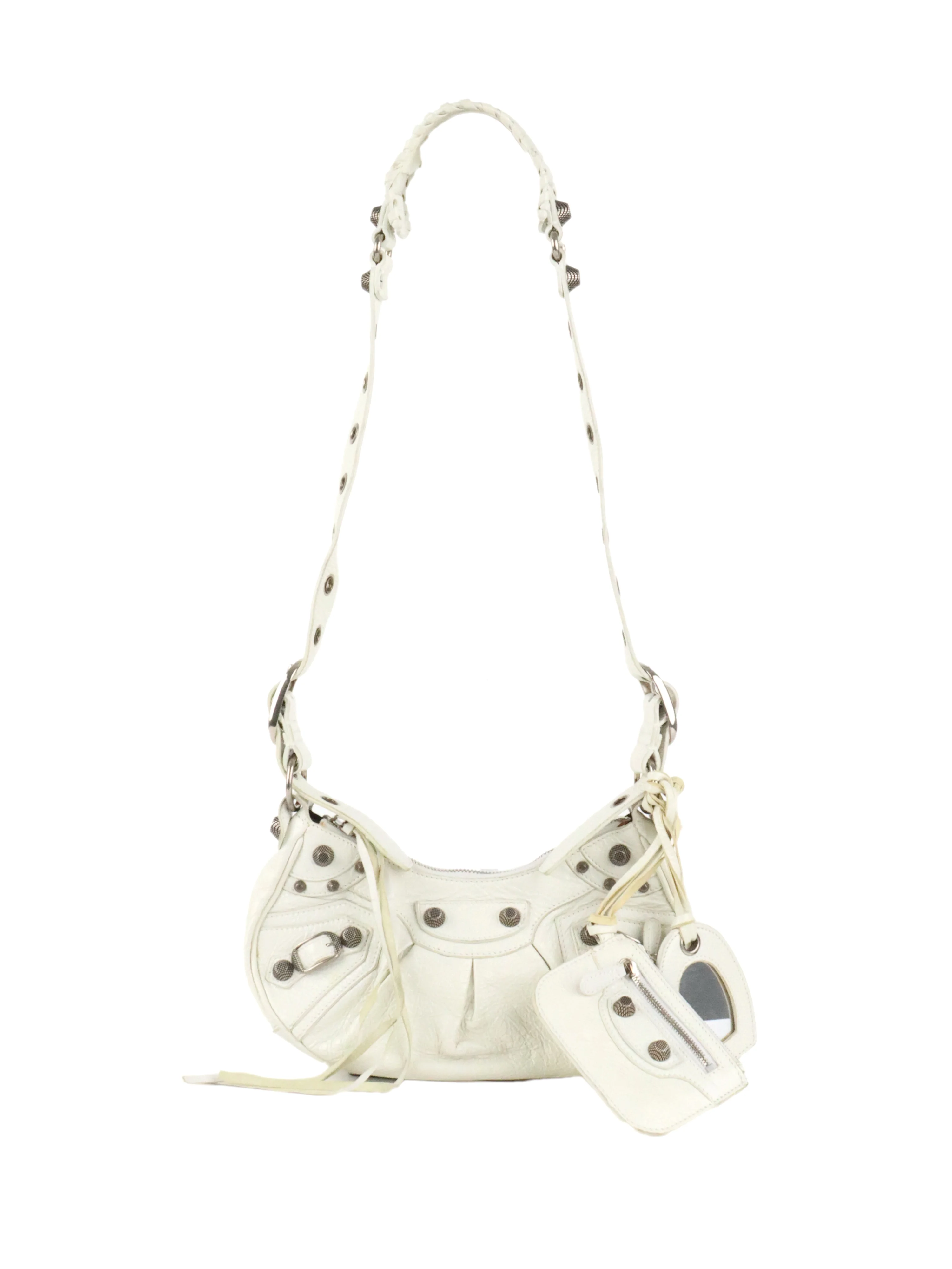Balenciaga White Le Cagole XS Bag