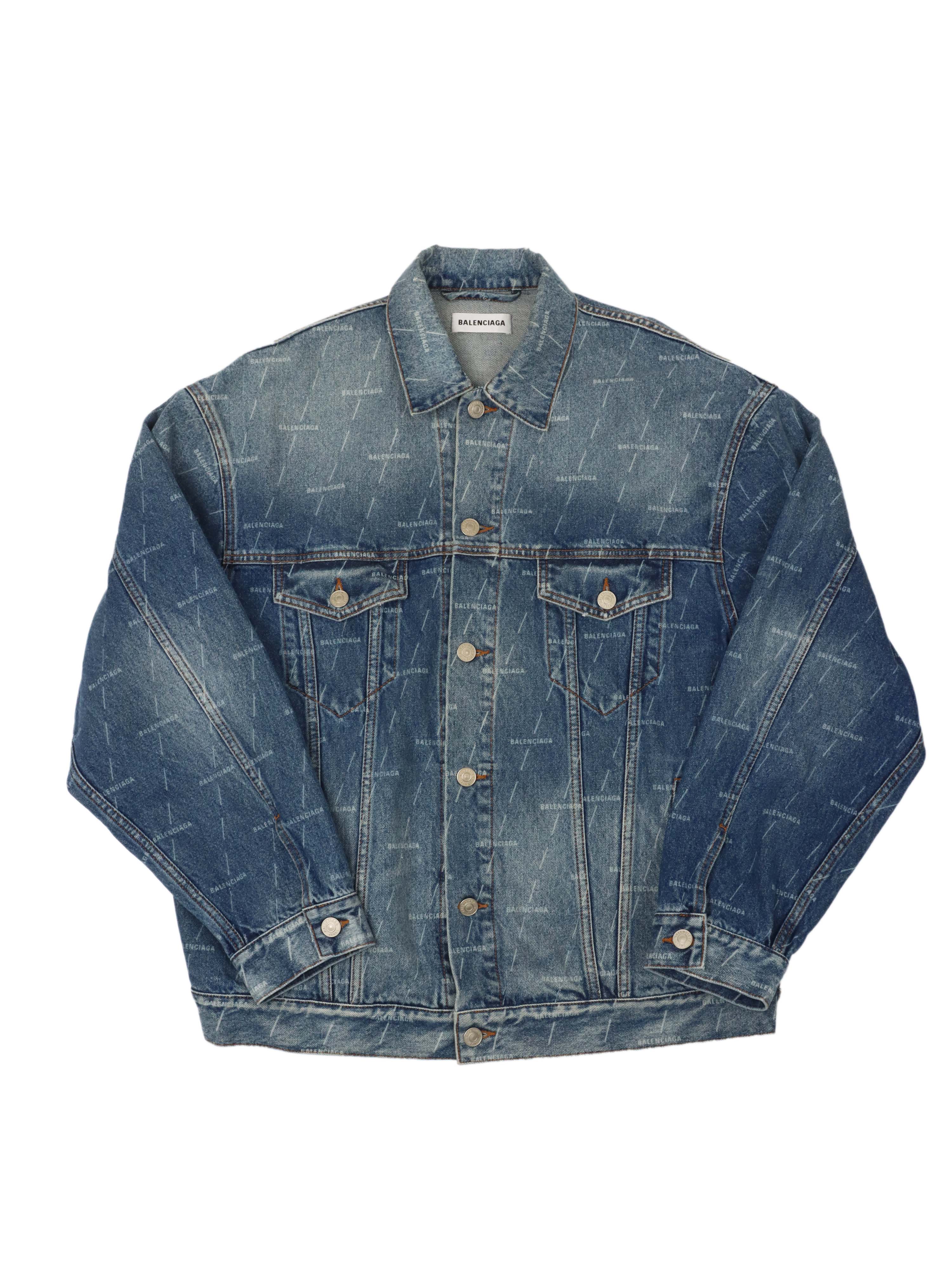 Balenciaga Denim Oversized Jacket.