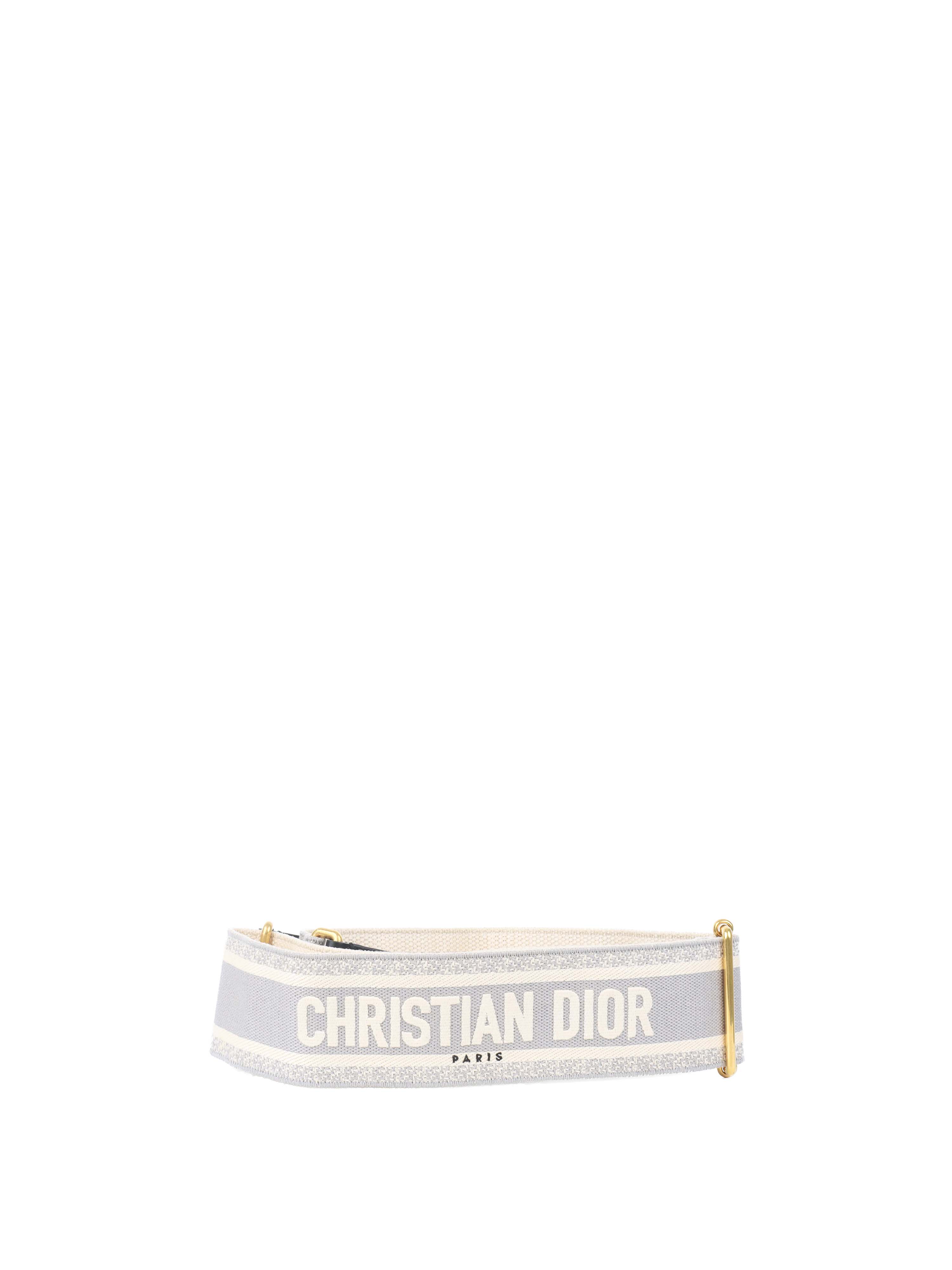 Dior Grey Adjustable Shoulder Strap with Ring.