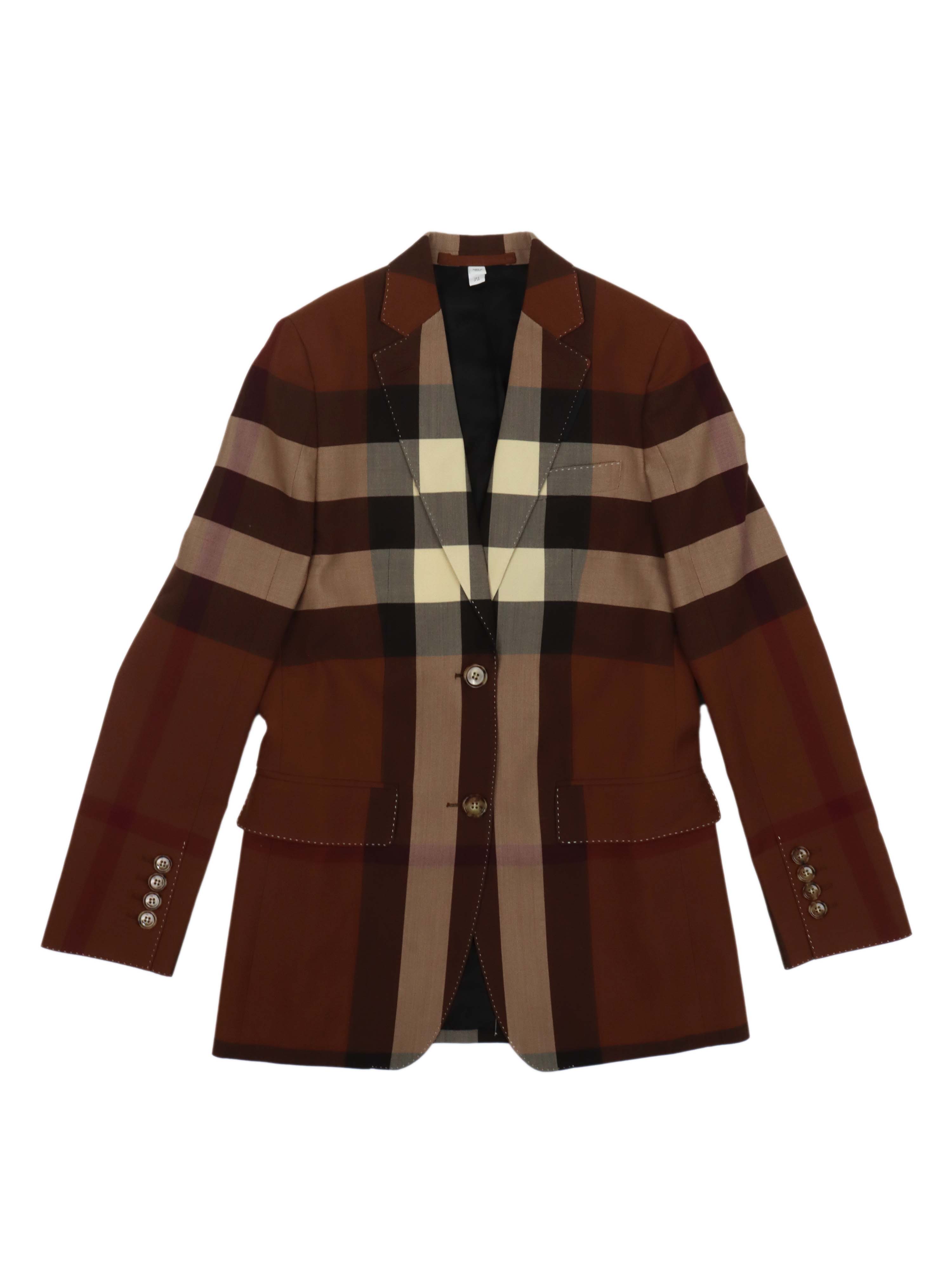 Burberry Check-print Blazer.
