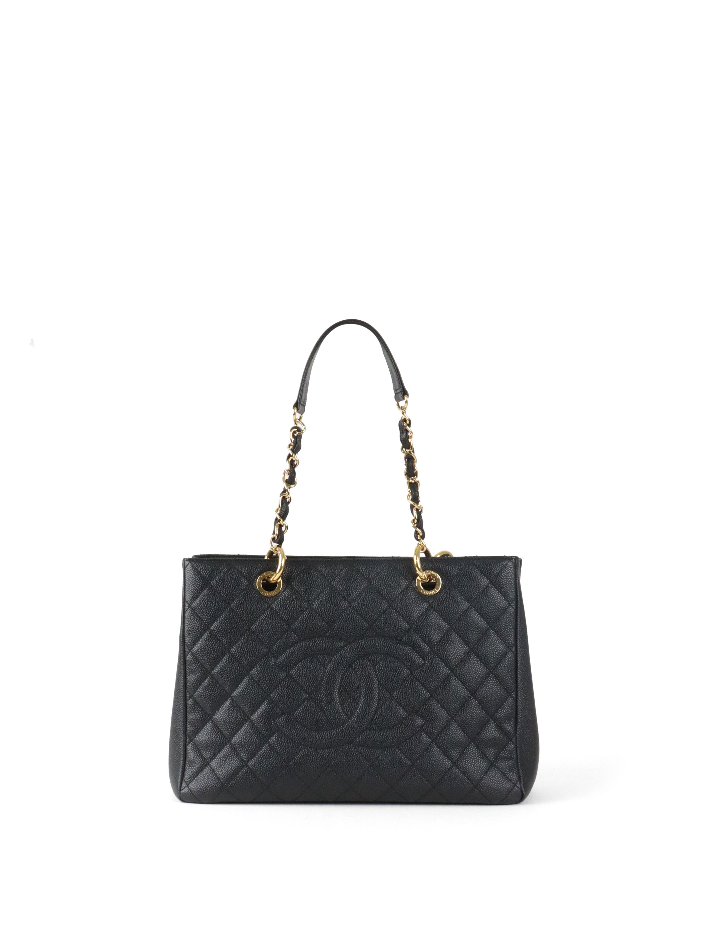 Chanel Black Caviar Grand Shopping Tote