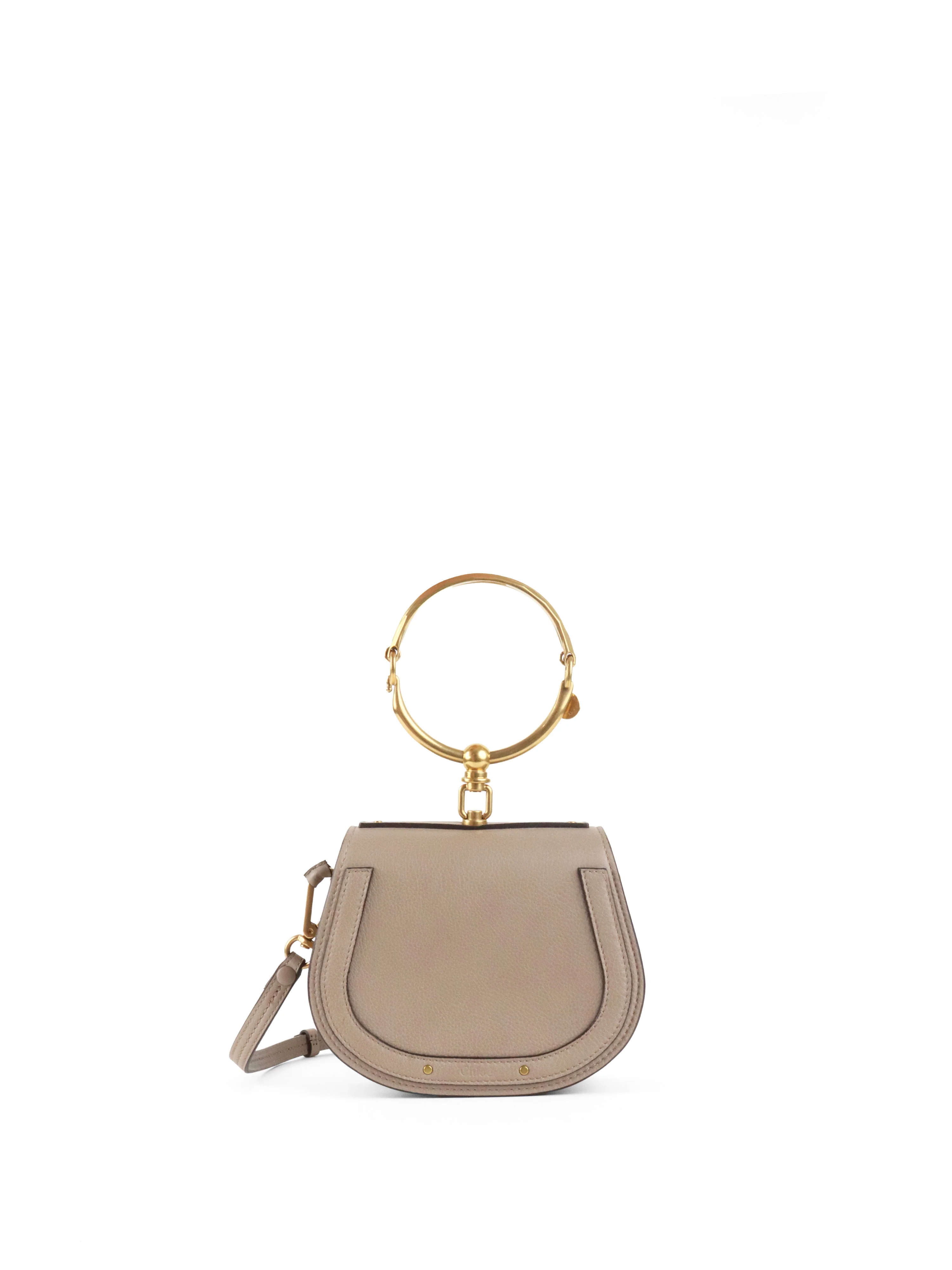 Chloe Small Grey Nile Bracelet Bag