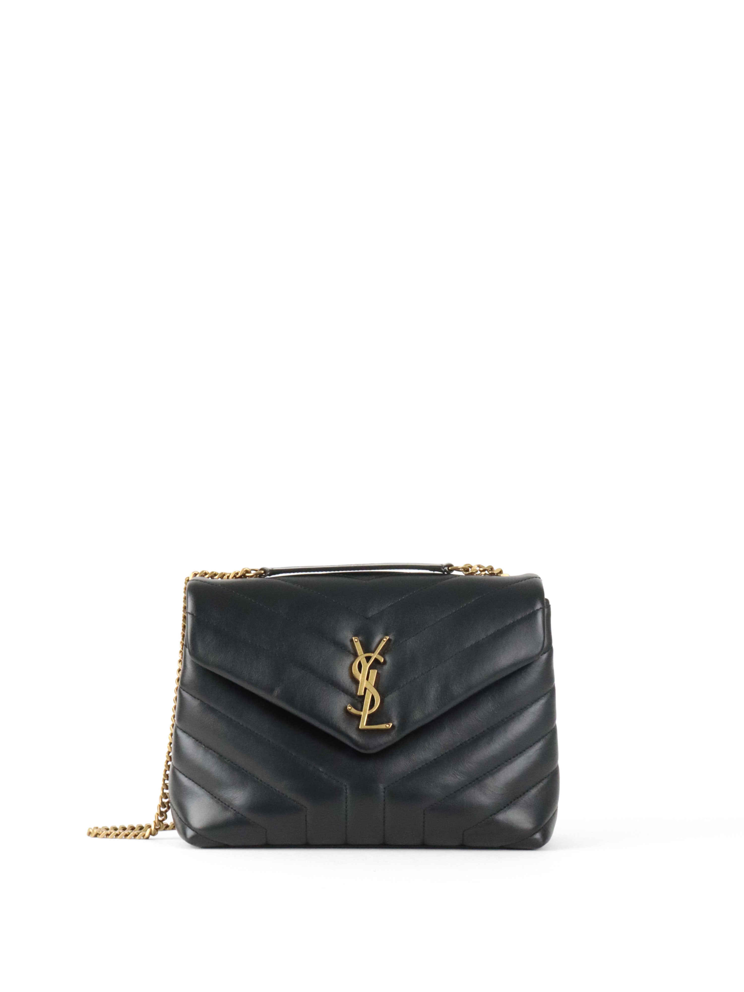 Saint Laurent Small Black LouLou Shouder Bag GHW