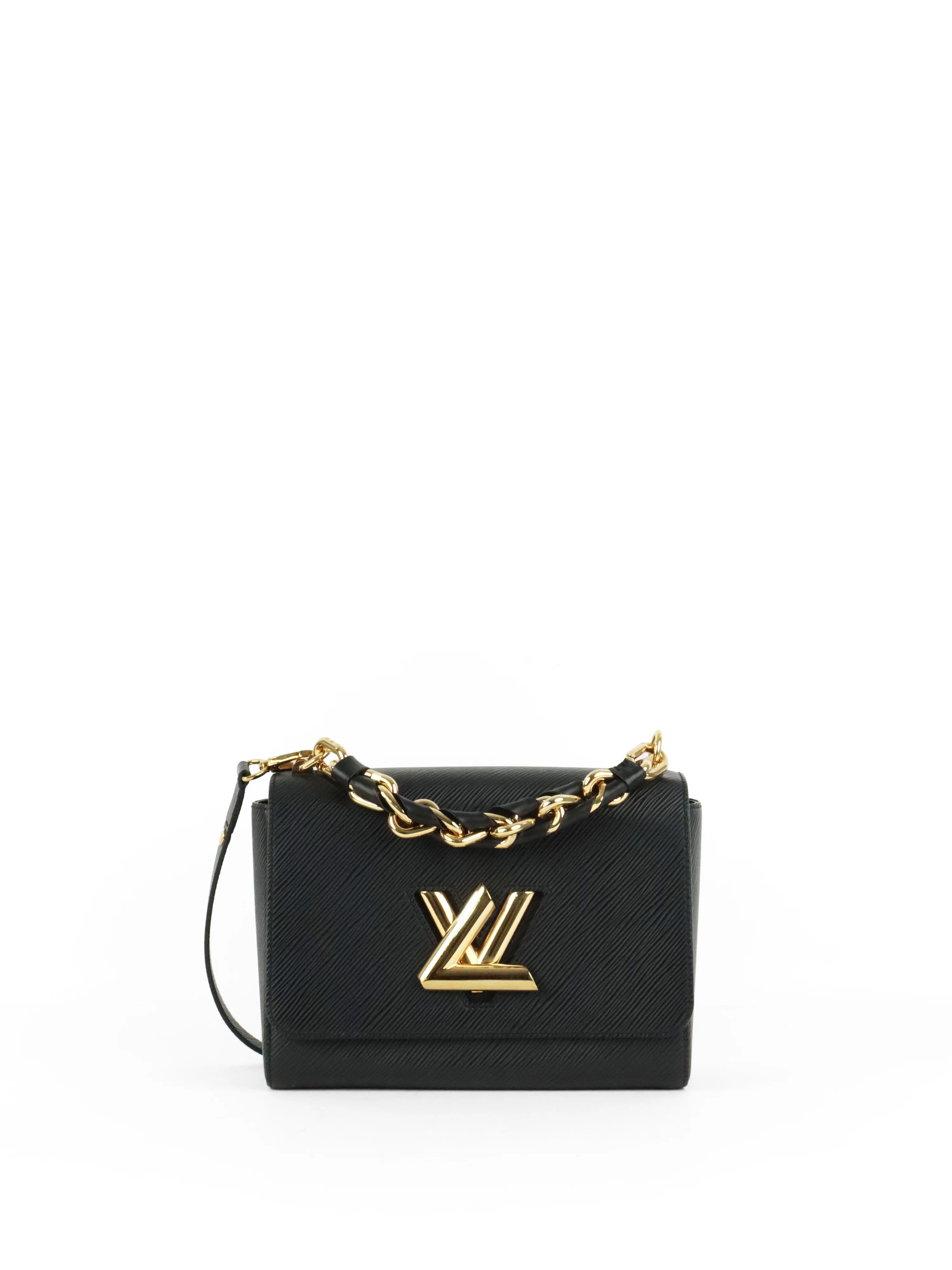 Louis Vuitton Black Epi Twist MM Chain Handle Bag