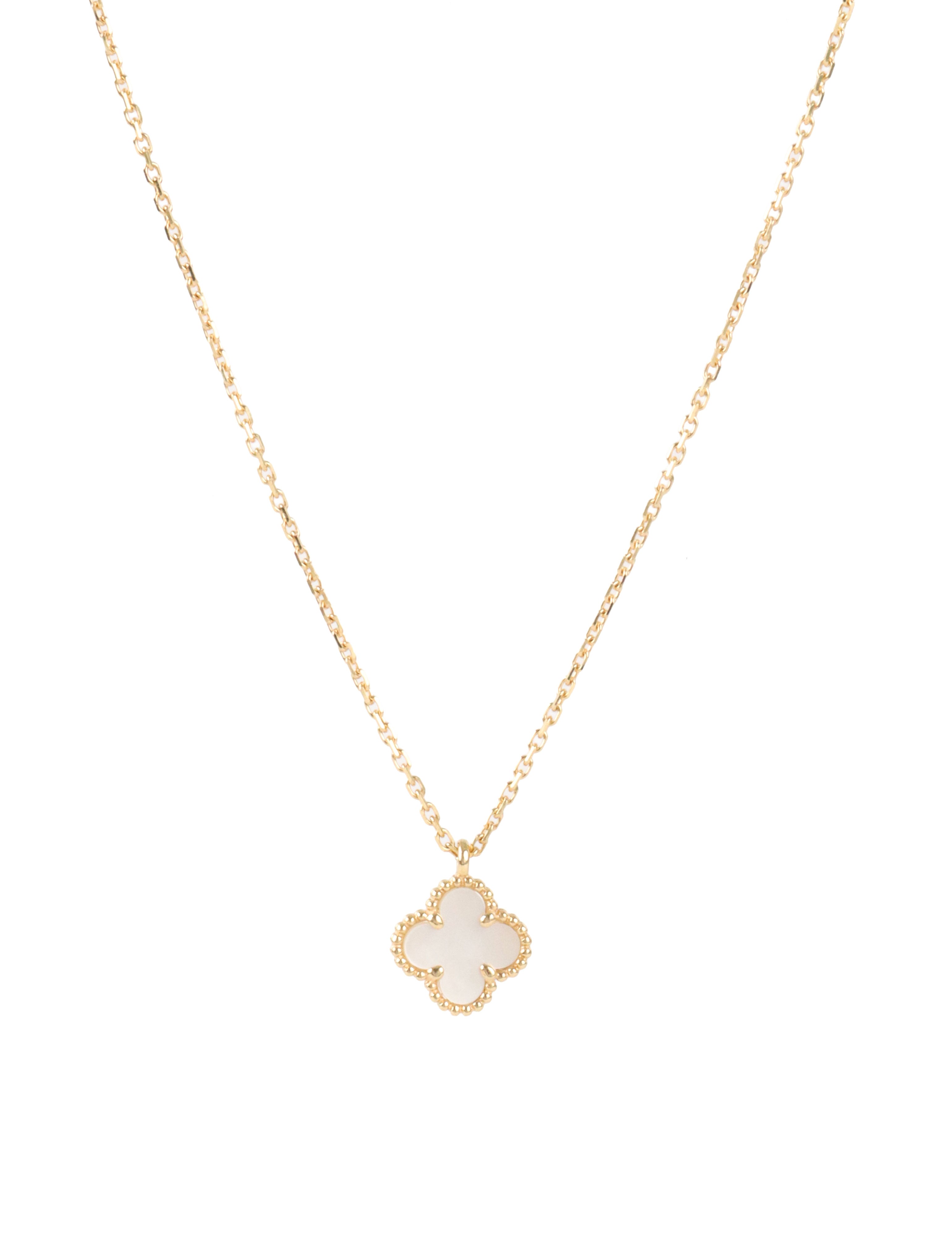 Van Cleef & Arpels Sweet Alhambra Mother of Pearl Necklace