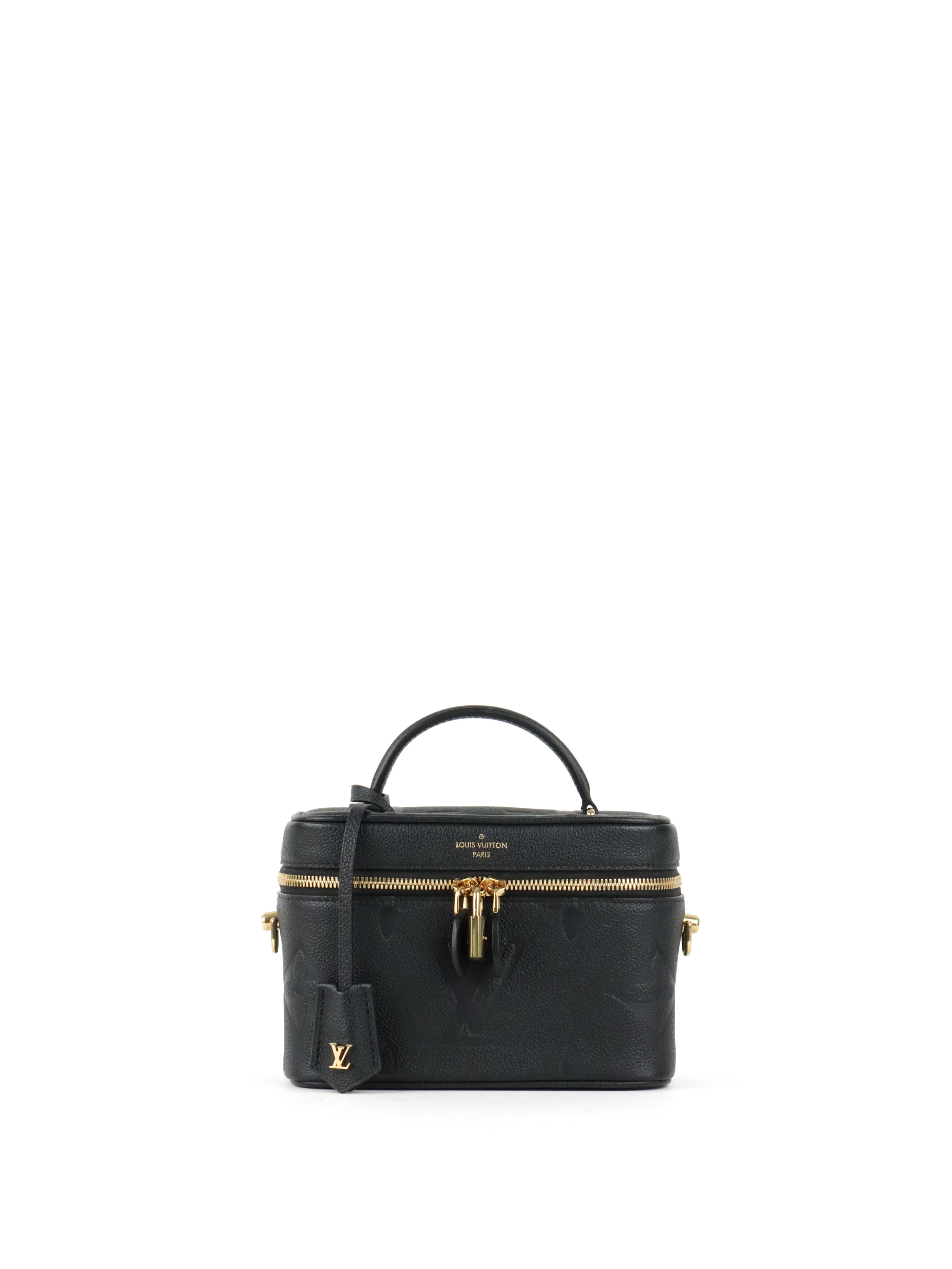 Louis Vuitton Black Empreinte Leather Vanity PM