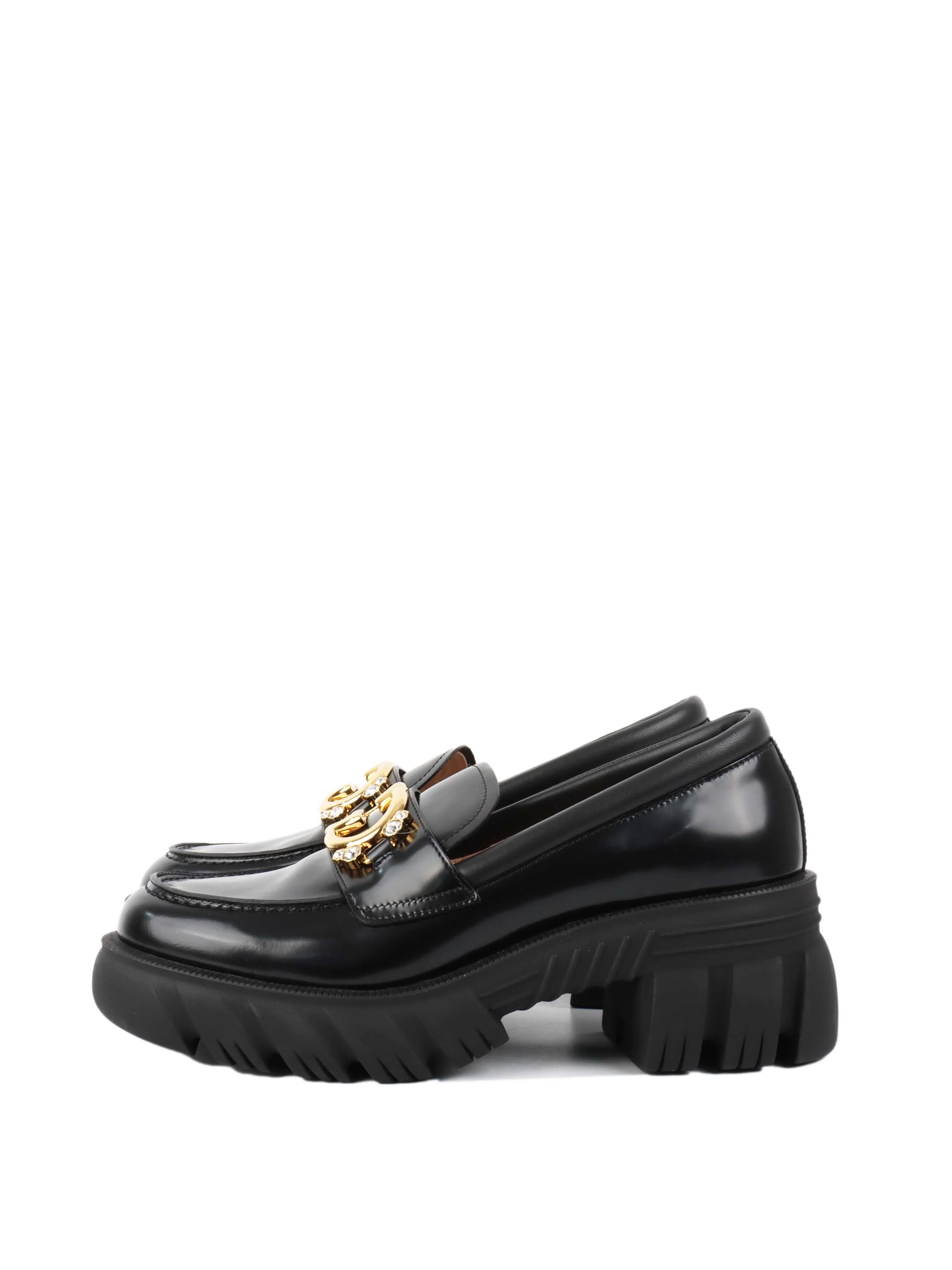 Gucci Interlocking GG  Diamonte Loafers.