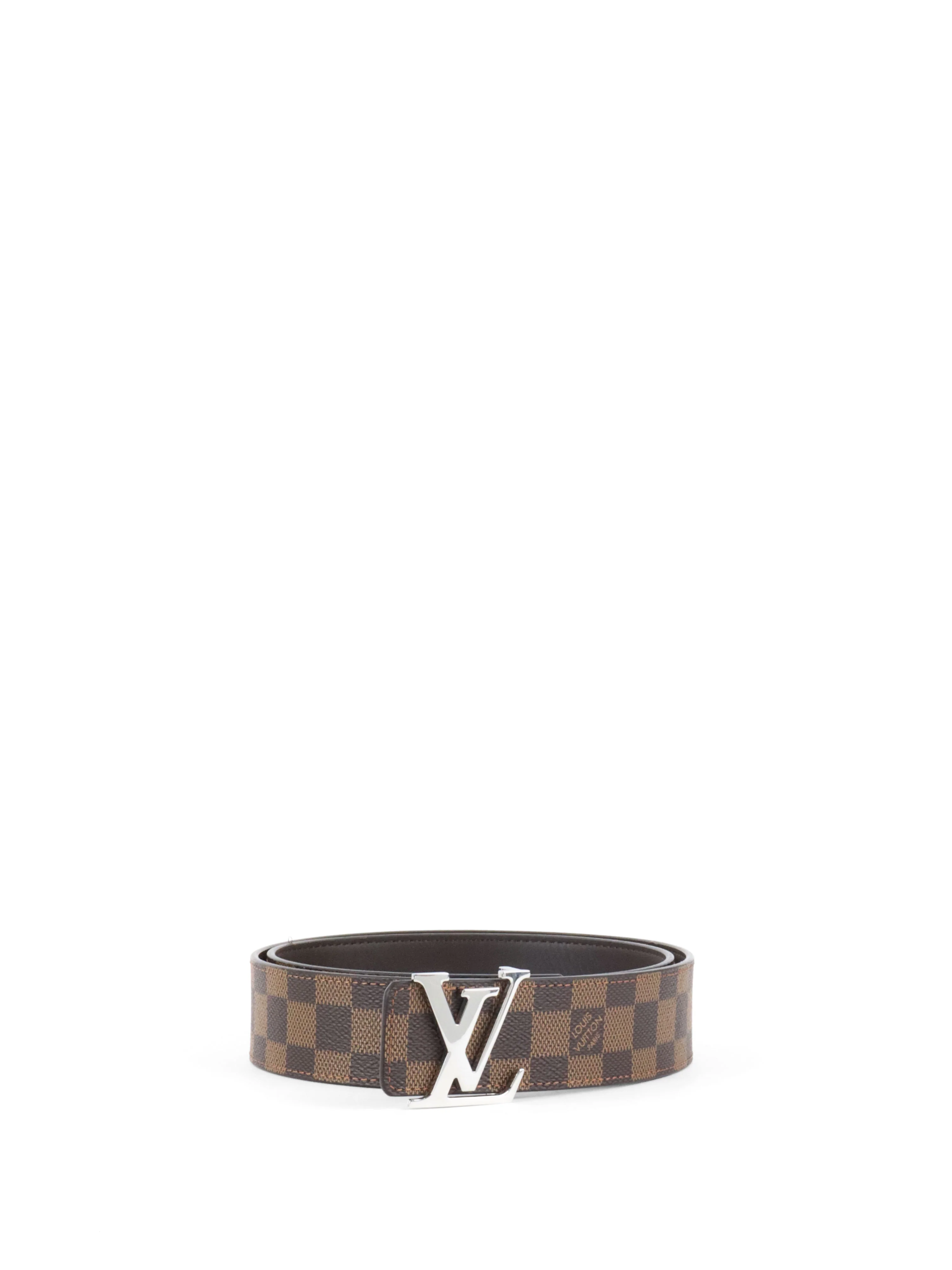 Louis Vuitton Damier Ebene LV Initiales 35mm Reversible Belt