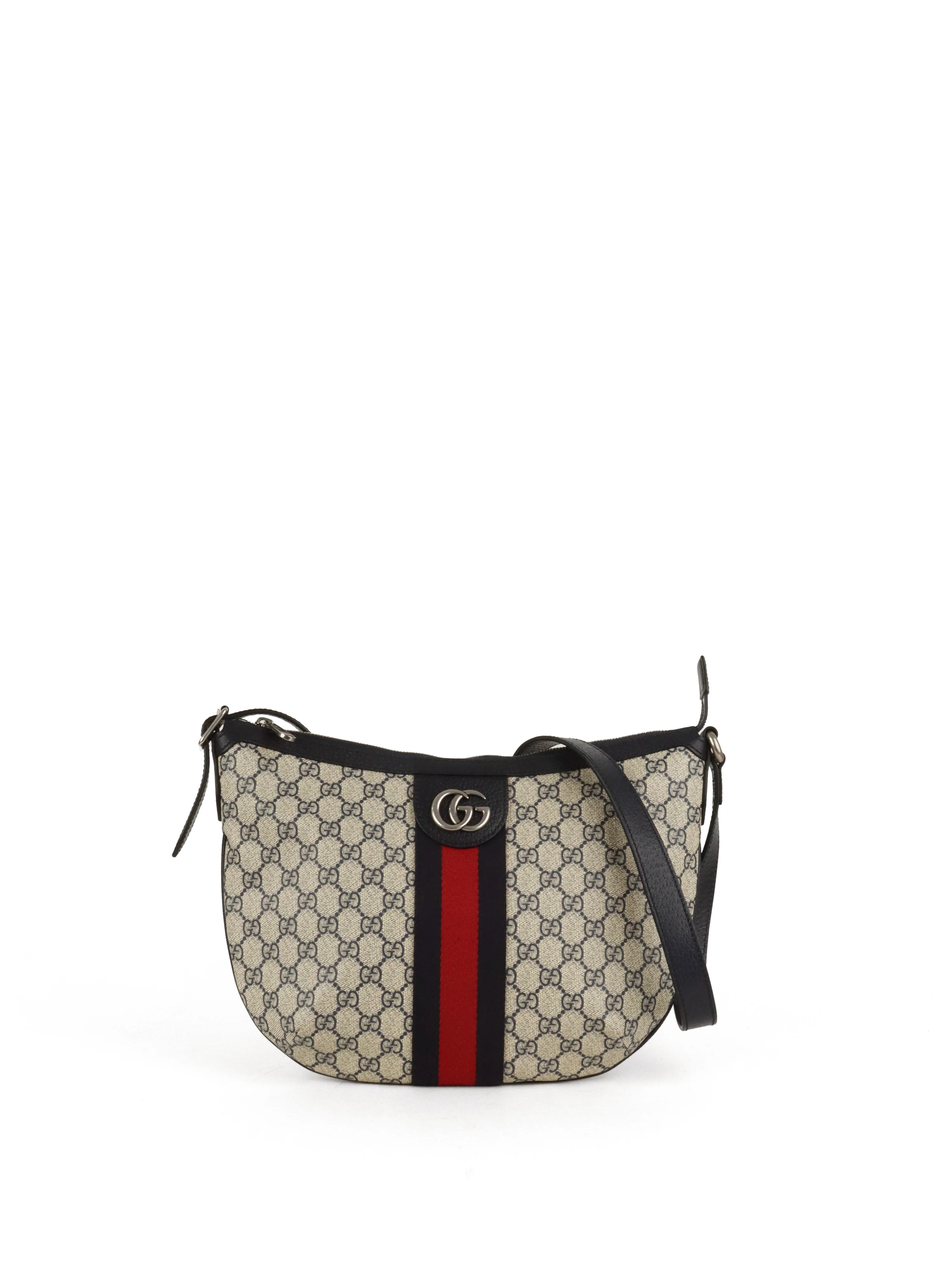 Gucci Small Navy/Ebony Half Moon Ophidia Hobo Crossbody Bag